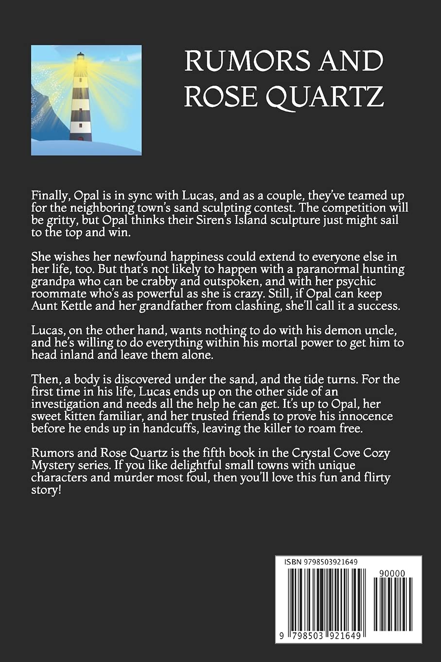 Rumors and Rose Quartz: A Cozy Mystery Novel (Crystal Cove Cozy Mysteries Book) - Perfect for Relaxing Evenings & Book Club Discussions