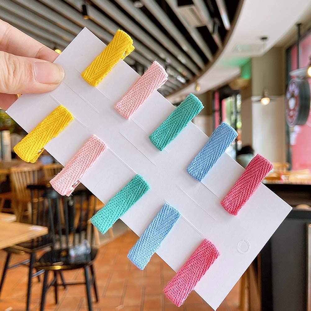 Homeoculture 10-Pack Cute Cartoon Ice Cream Hair Clips for Girls - Animal Design Hair Accessories for Kids, Perfect for School, Parties & Daily Wear