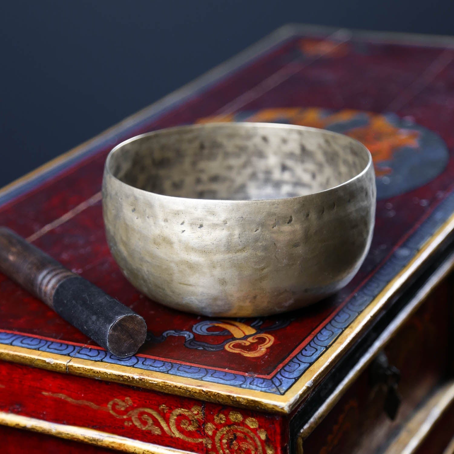 Heart Chakra Singing Bowl - Antique Tibetan Meditation Bowl for Sound Healing, Yoga & Spiritual Balance | Perfect for Meditation, Reiki & Energy Cleansing