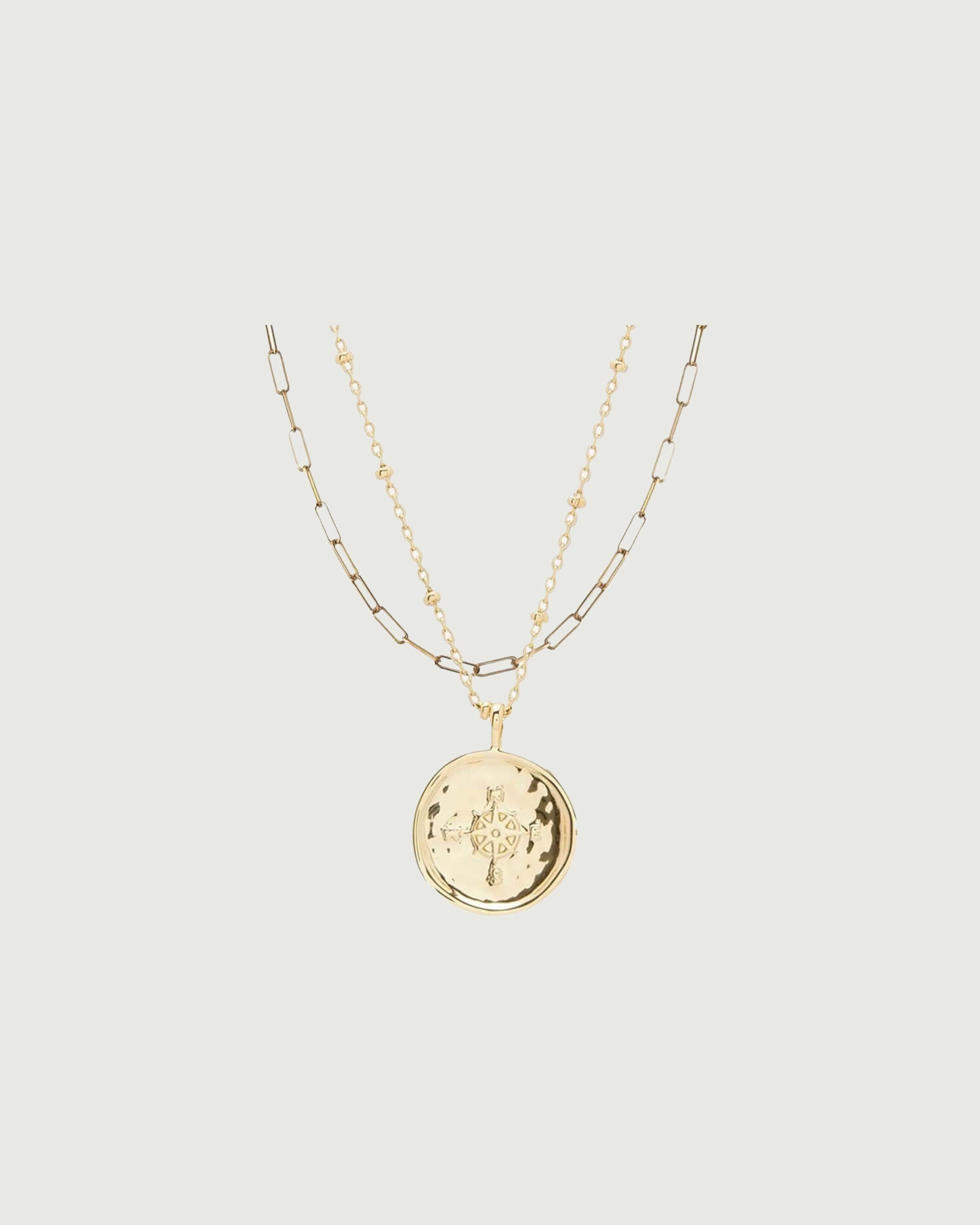 Premium Gold Link + Compass Set for Jewelry Making - Perfect for Necklaces, Bracelets, DIY Crafts & Gifts