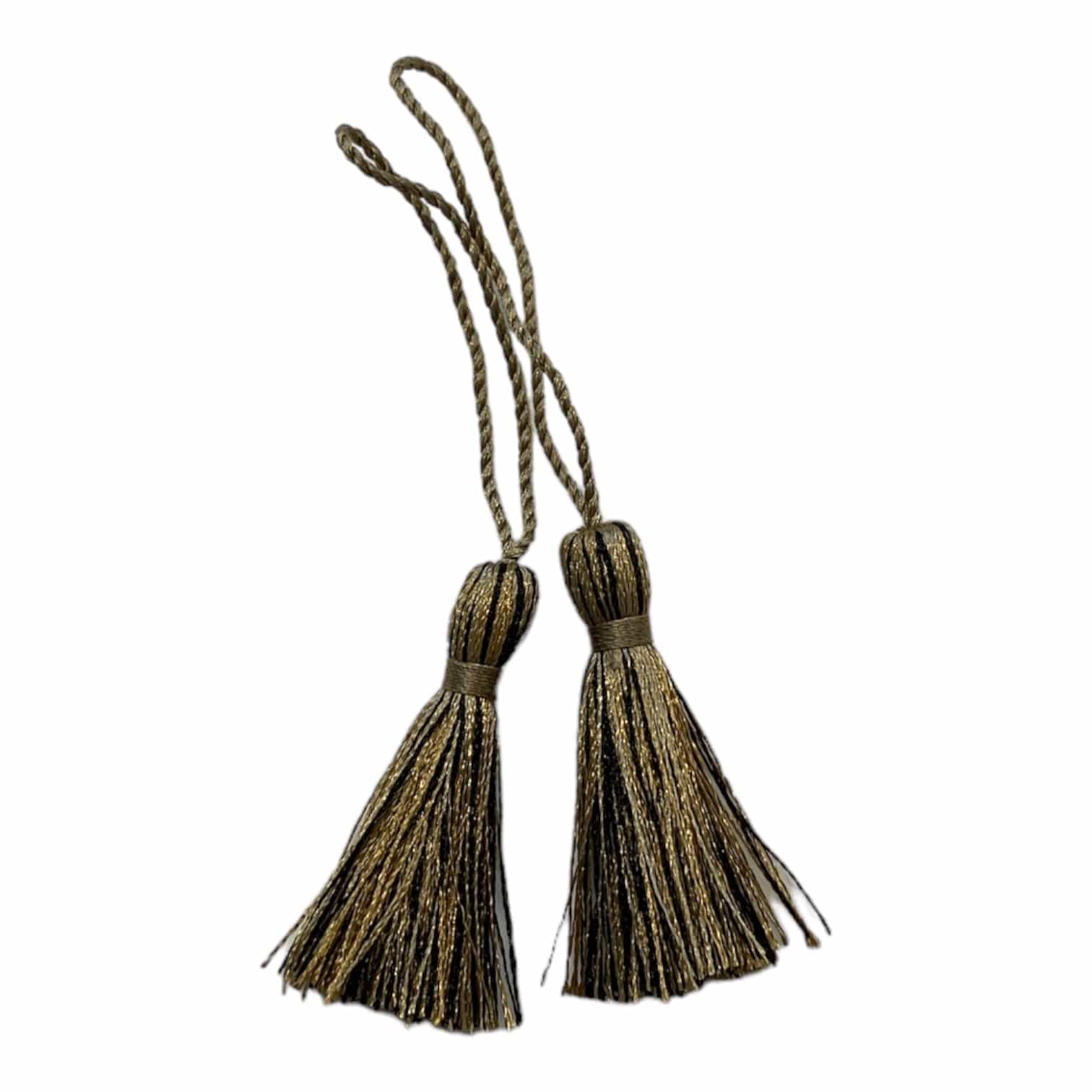 Silk Tassel Throw Pillow Covers - Set of 2 Soft Decorative Couch Cushions for Living Room, Bedroom & Home Decor