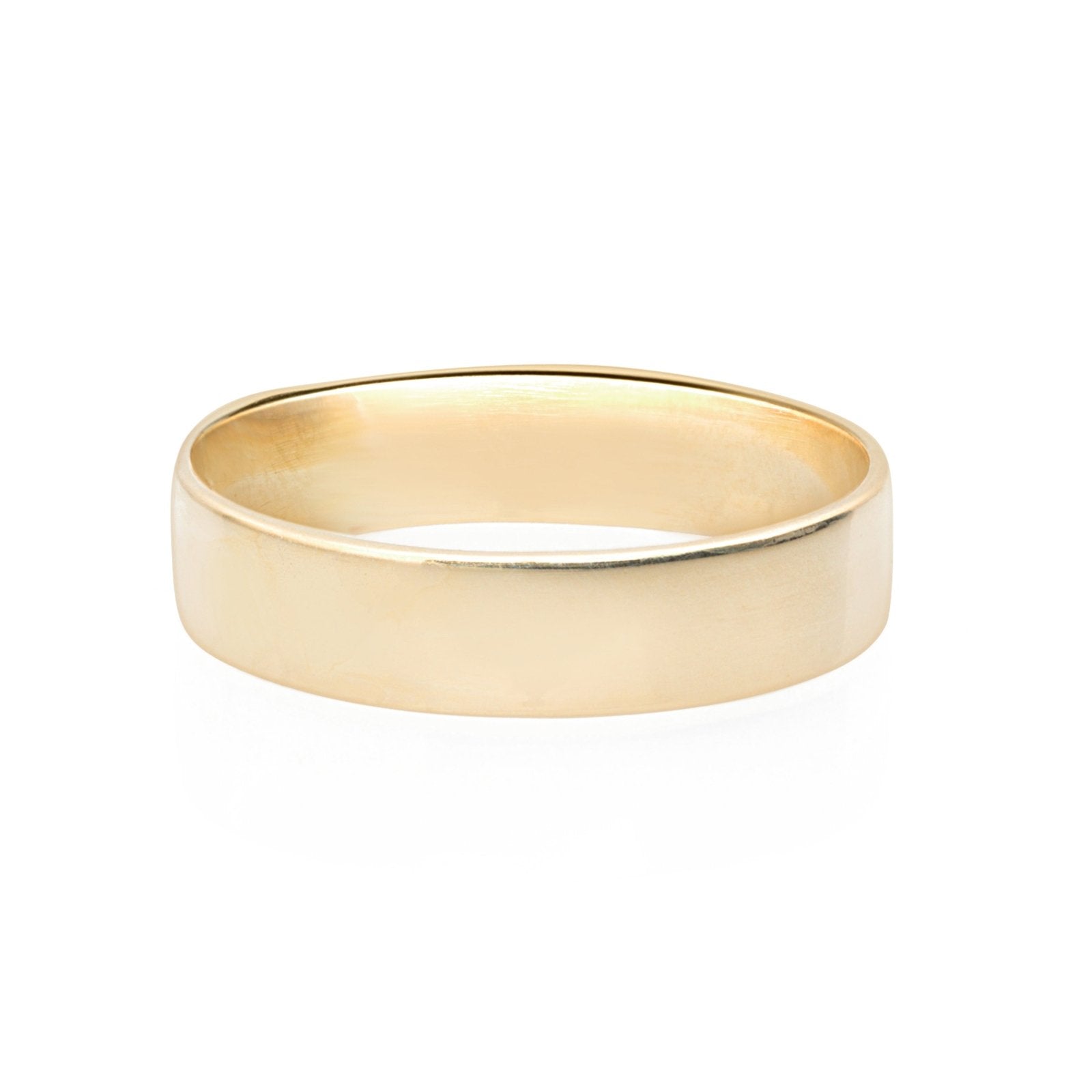 14K Solid Yellow Gold Classic Thick Band Ring for Men & Women - Perfect for Weddings, Anniversaries, and Everyday Luxury Jewelry