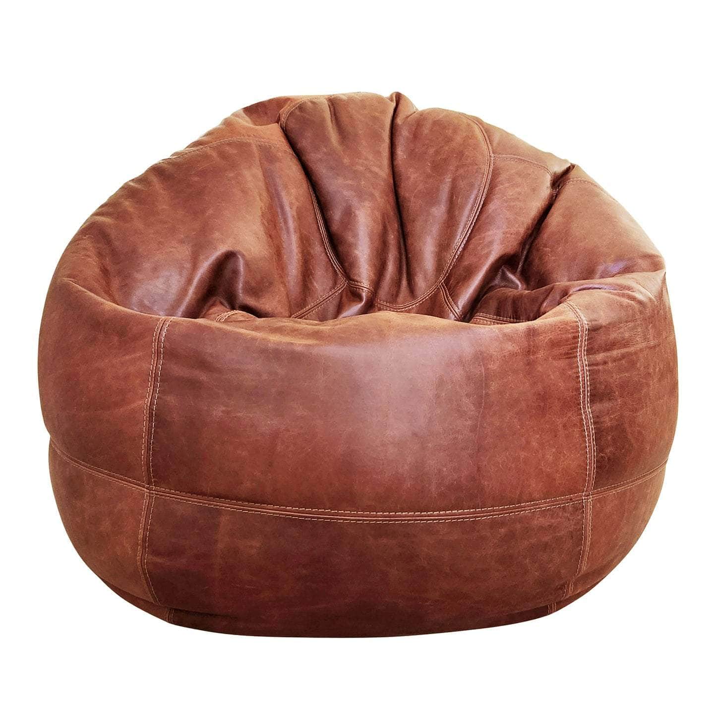 Big Pear Leather Bean Bag Chair - 5 Stylish Colors for Ultimate Comfort | Perfect for Living Room, Bedroom & Game Room Relaxation