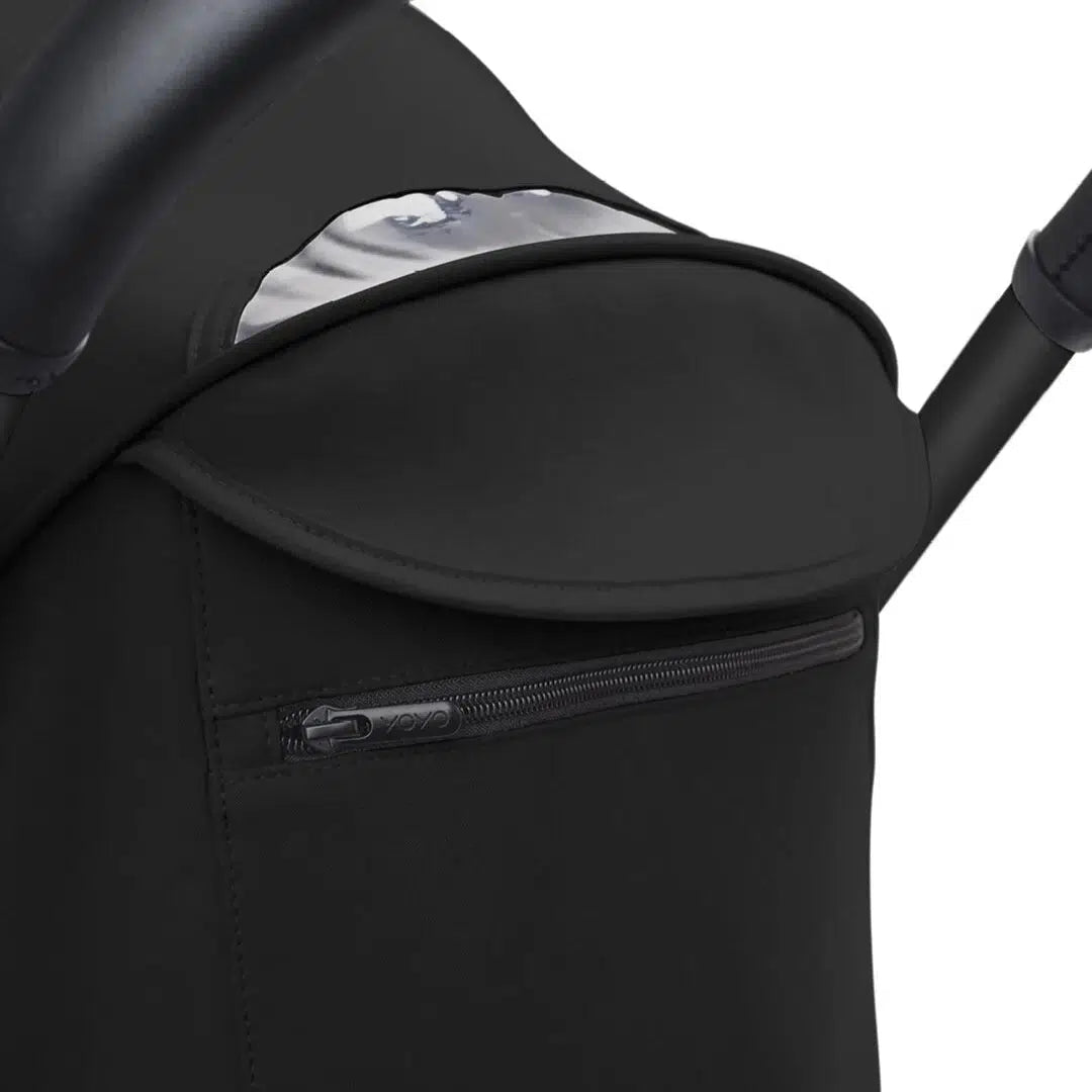 Stokke YOYO 3 Lightweight Baby Stroller for Ages 6+ Months - Black Frame & Black Fabric - Compact Foldable Travel Stroller for Airplanes, City Walks & Everyday Use