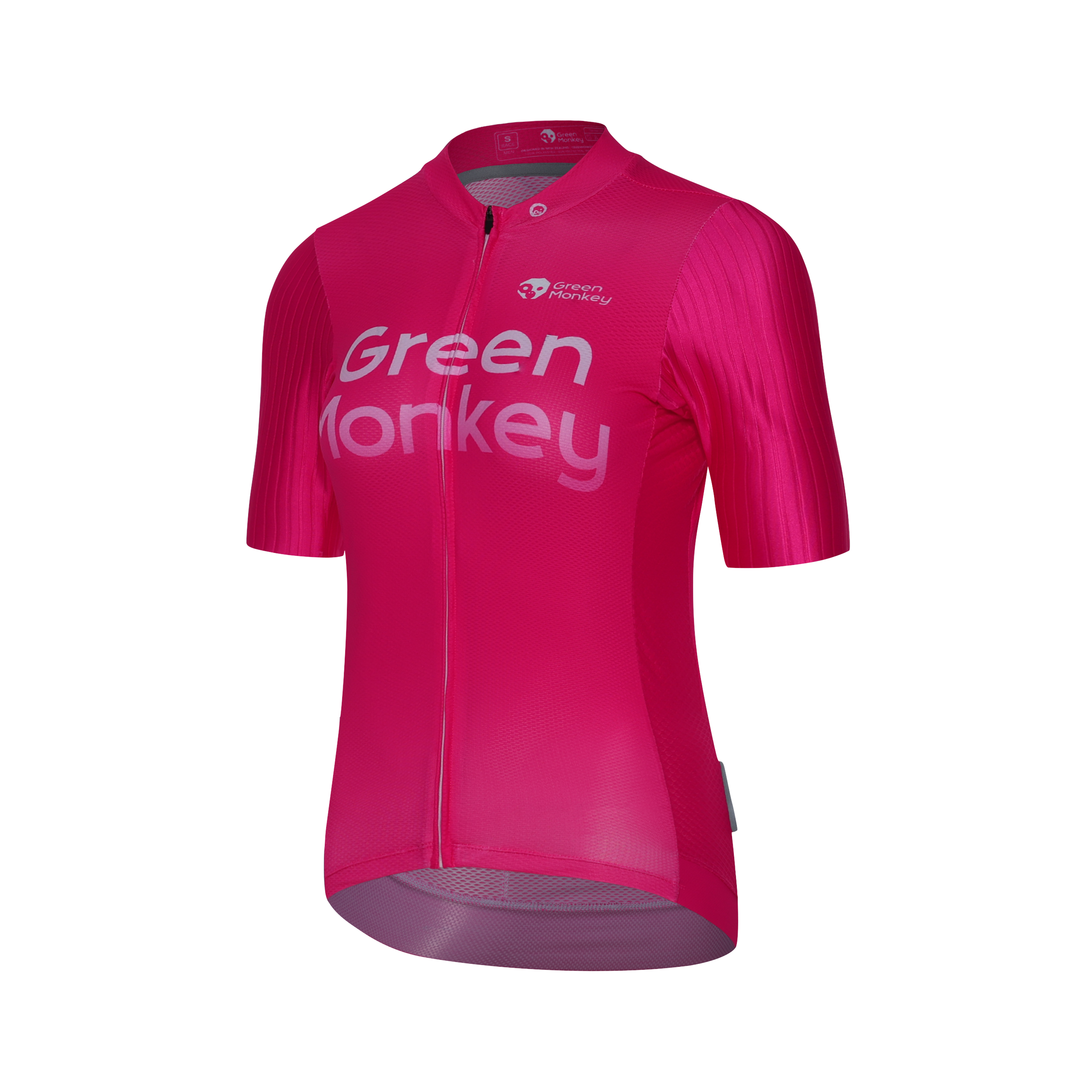GreenMonkey Hot Pink Podium Jersey - High-Performance Cycling Shirt for Women - Perfect for Races, Training & Outdoor Sports