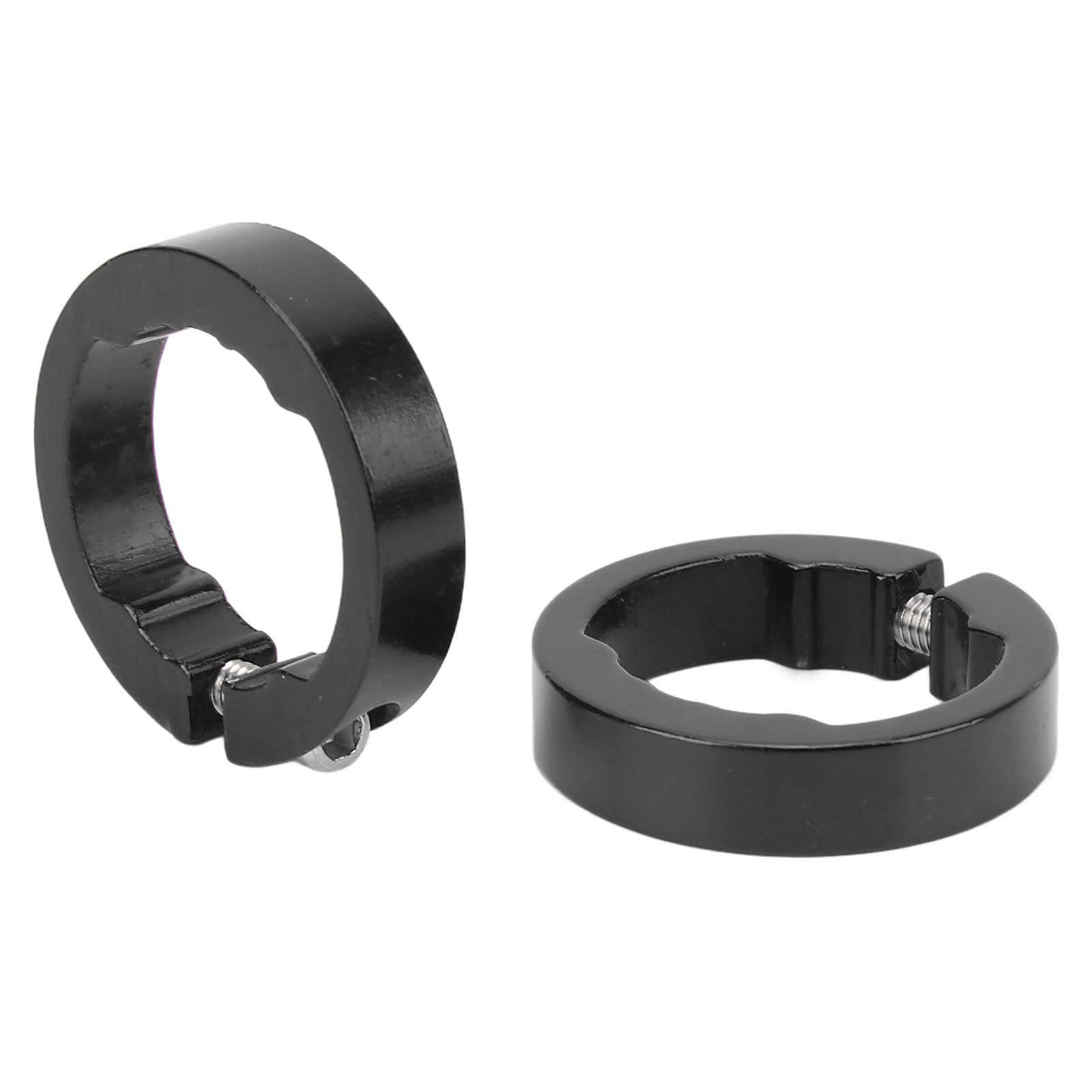 2Pcs Aluminum Alloy Bike Handlebar Grips Lock-On Clamps for 22.2mm Handlebars - Secure Non-Slip Grip Rings for Mountain Bikes, Road Bikes & BMX - Perfect for Cycling, Commuting & Off-Road Adventures