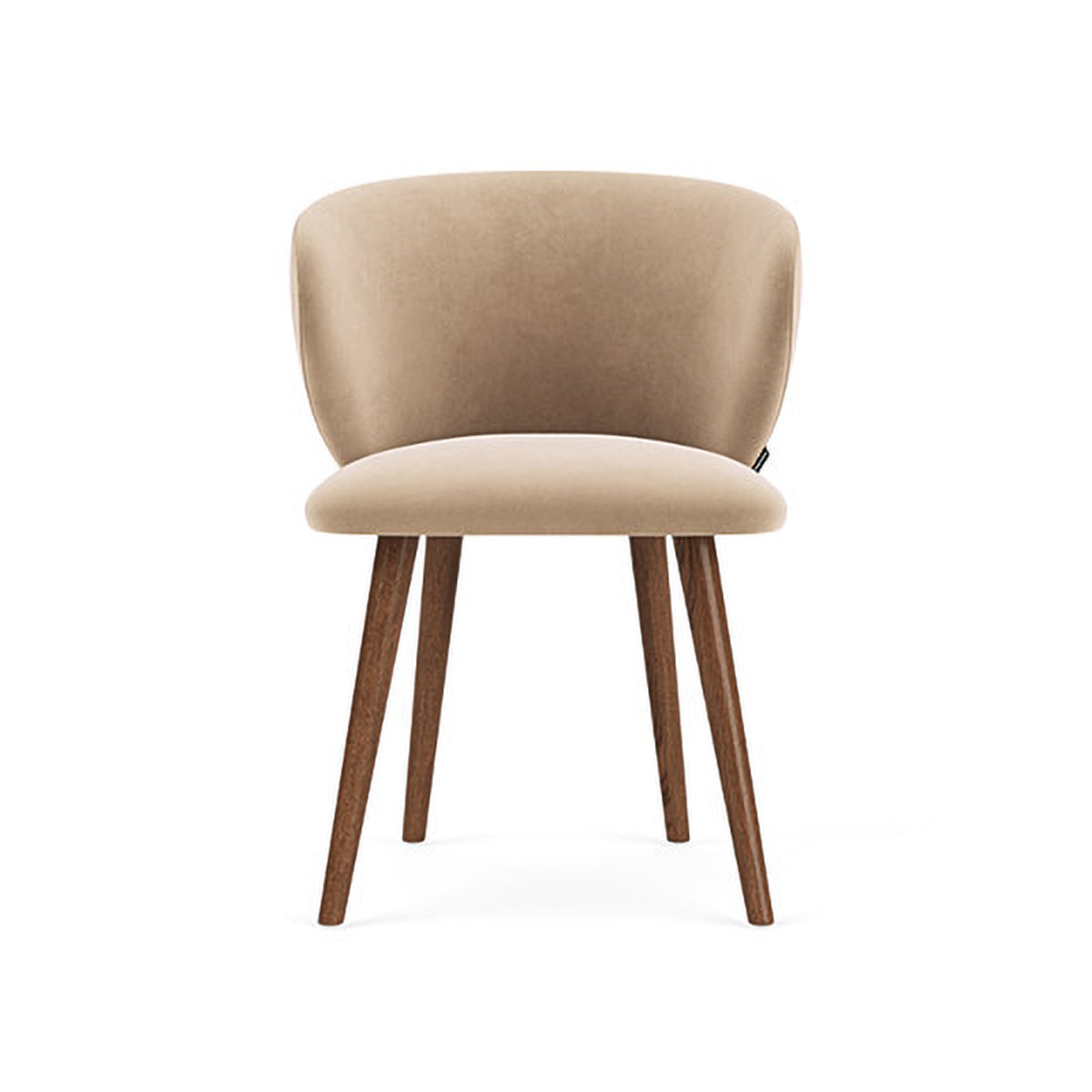 Ellie Velvet Dining Chair - Upholstered Modern Accent Chair for Kitchen, Dining Room & Home Decor - Soft & Comfortable Seating for Entertaining & Relaxing