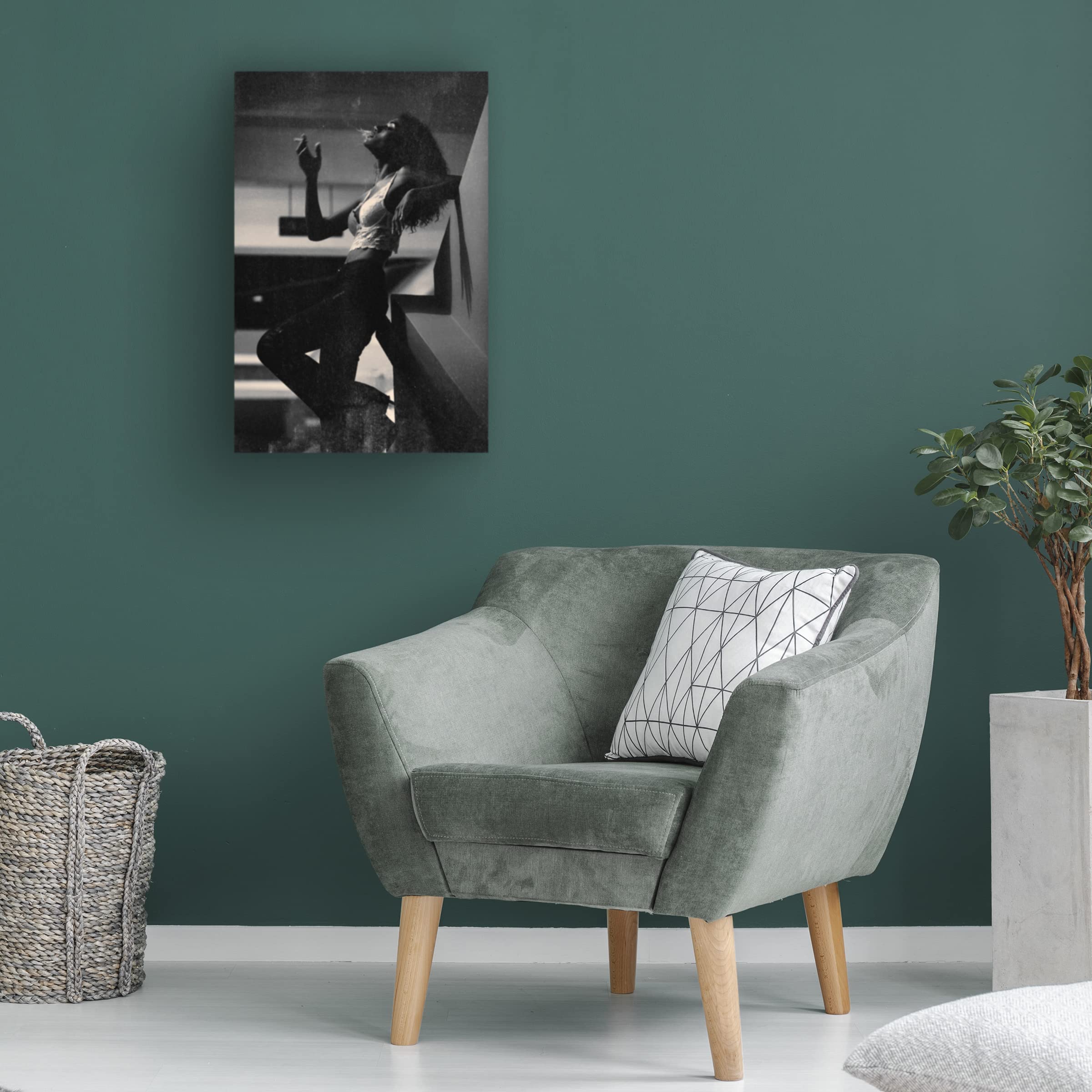 Trademark Fine Art 'Smoking' Canvas Wall Art Print by Mehdi Mokhtari - Modern Home Decor for Living Room, Bedroom & Office