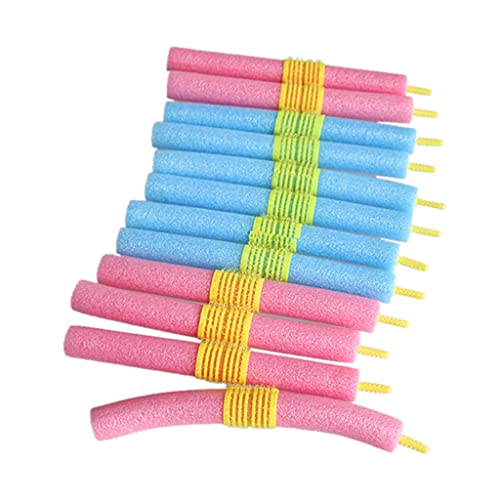 12Pcs Soft Hair Curler Rollers - Bendy Sponge Curling Rods for DIY Hair Styling, Heatless Hair Curling Tools for Women - Perfect for Home, Salon, Party & Wedding Hairstyles