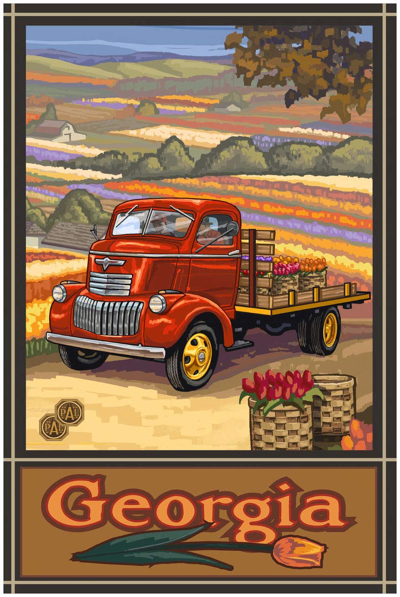 Georgia Truck Giclee Art Print Poster - 30