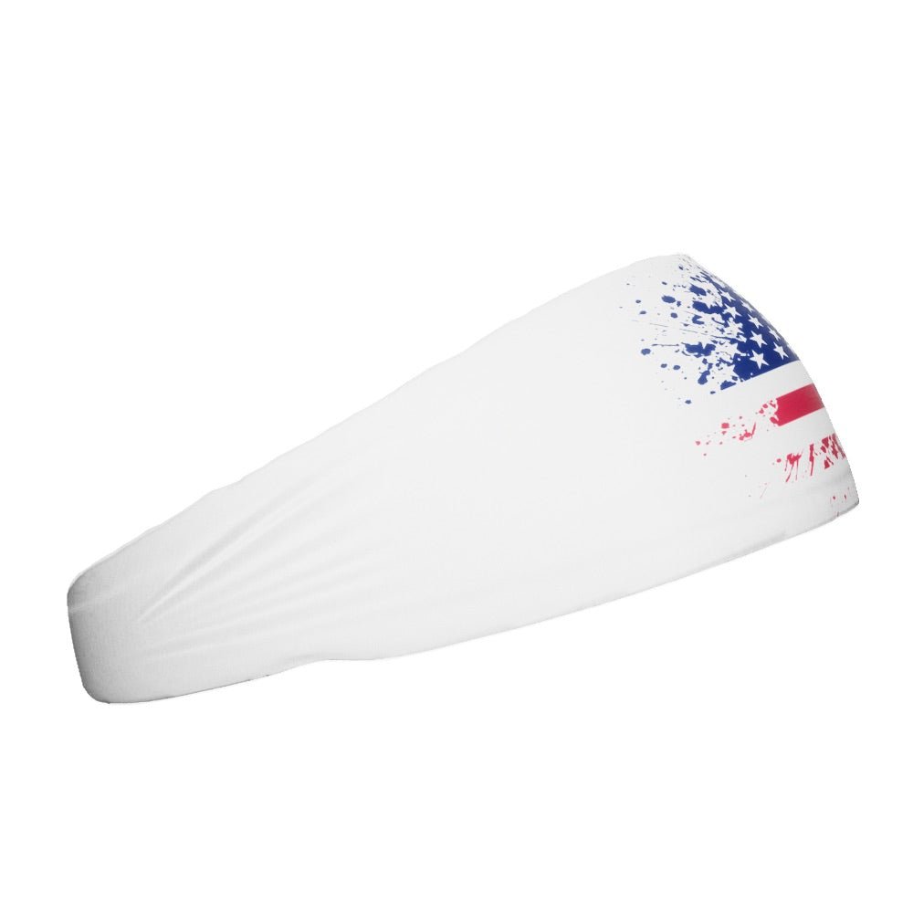 USA Splattered Headband - Trendy & Comfortable Hair Accessories for Women & Girls | Perfect for Sports, Workouts, Yoga, and Everyday Fashion