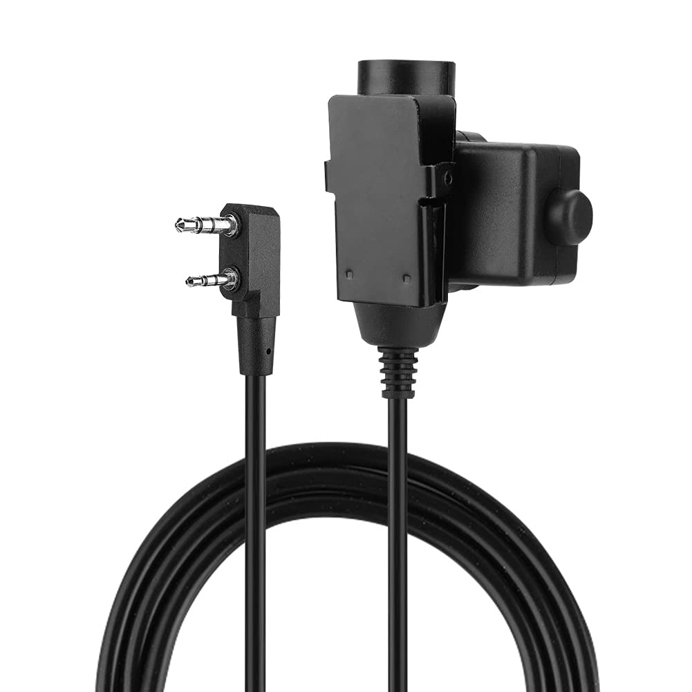MUNEFE 5R Interface Adapter Cable for U94 P Noise Cancelling Tactical Headsets - Compatible with Military, Aviation, and Communication Headsets - Durable and Reliable for Outdoor, Field, and Professional Use