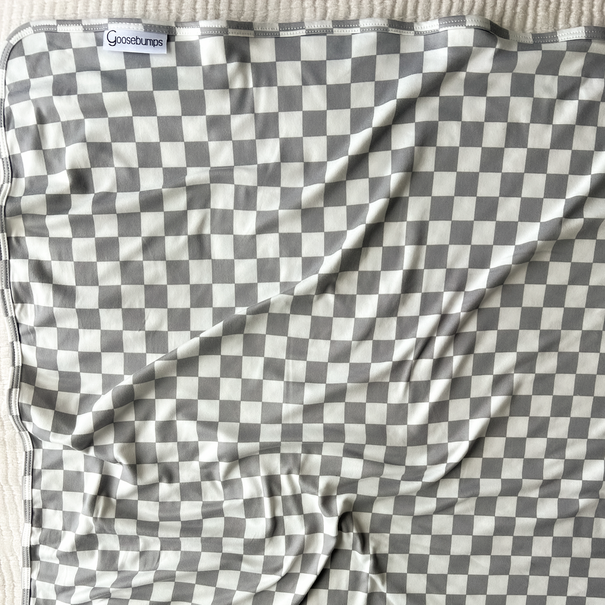 Checkerboard Pattern Grey T-Shirt for Men & Women - Casual Wear, Street Style, and Everyday Outfits