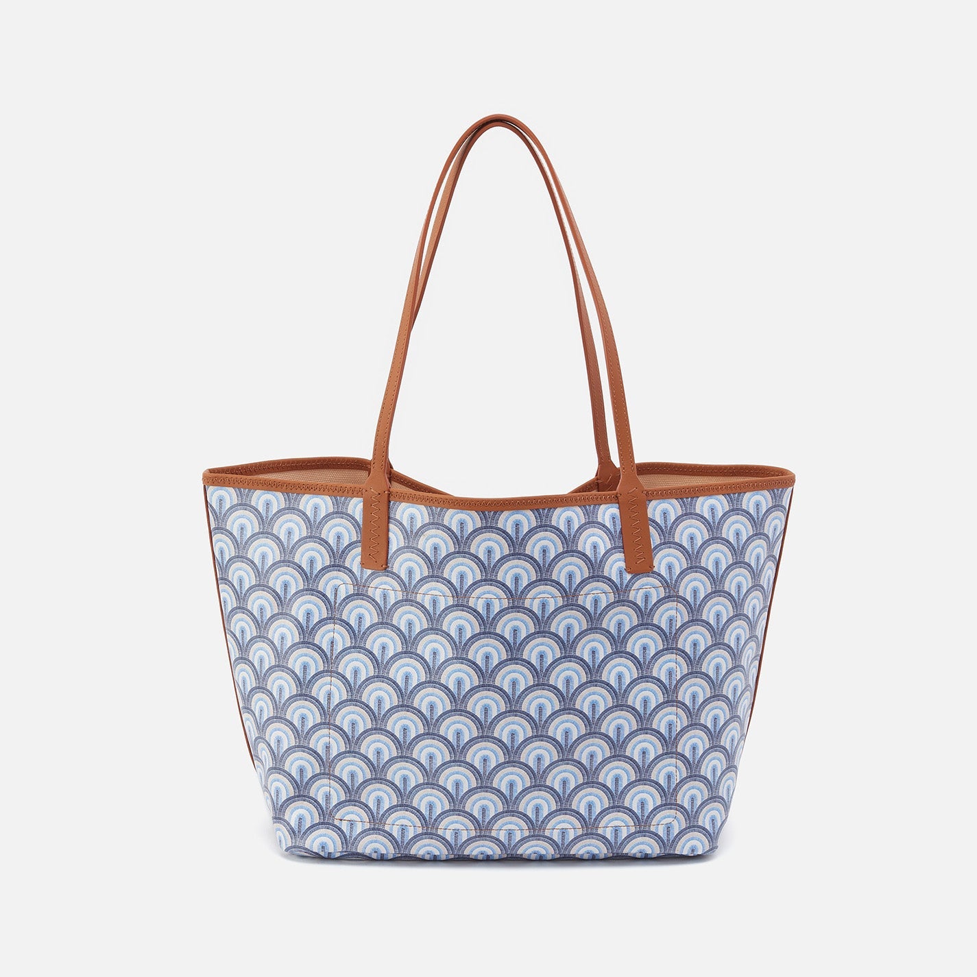 Premium Coated Canvas Tote Bag - Soft Ocean Blue - Stylish & Durable for Work, Travel & Beach Day Essentials