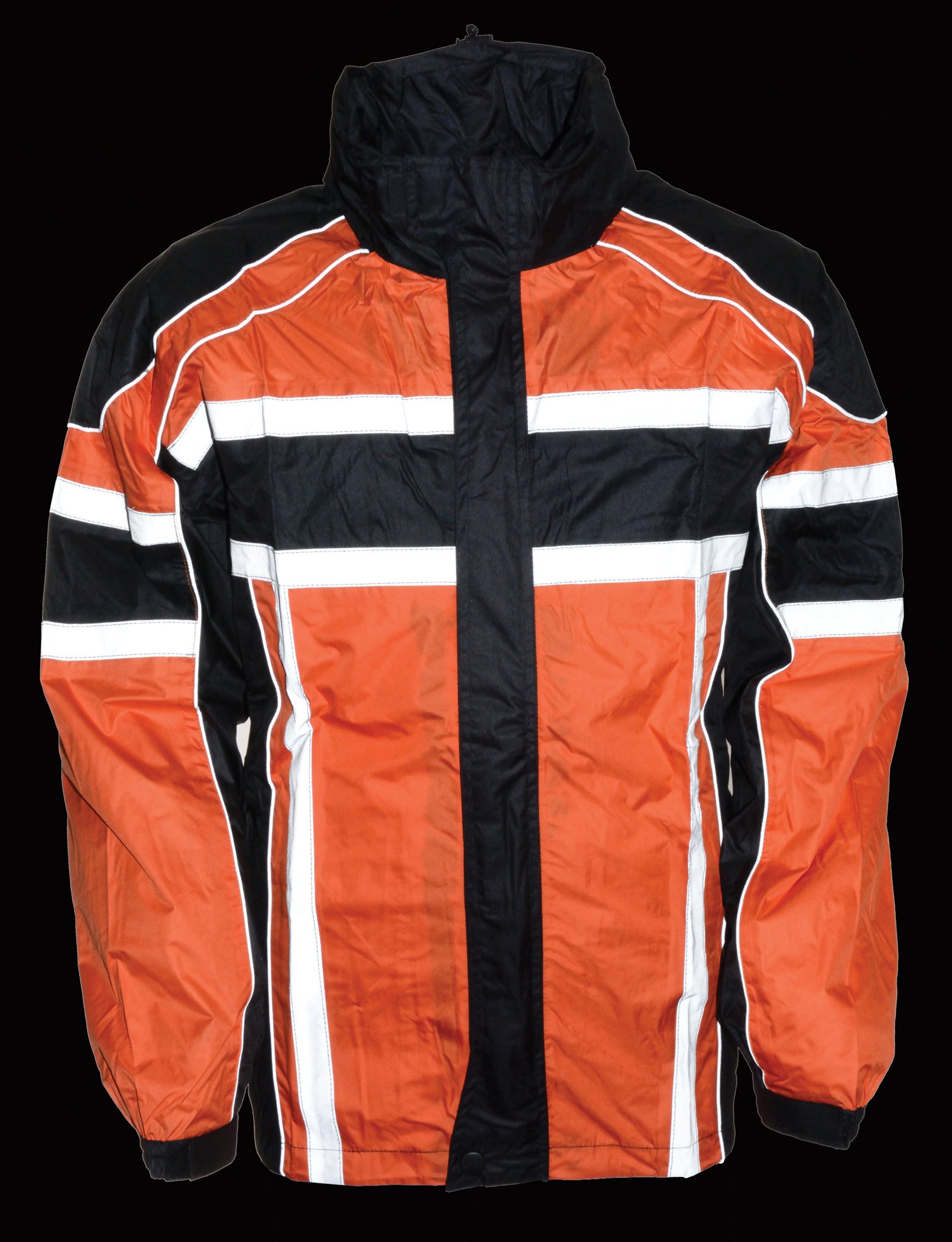 Milwaukee Men's Waterproof Rain Suit with Reflective Strips - High Visibility Orange Rain Gear for Motorcycle Riders, Construction Workers & Outdoor Enthusiasts