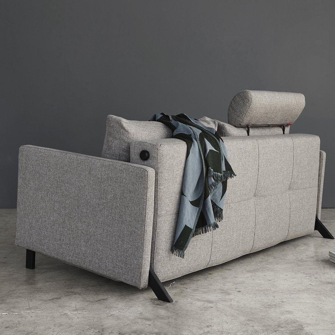 Luxury Cubed 02 Deluxe Sofa with Arms - Full Size Modern Sectional Couch for Living Room, Lounge & Home Theater Comfort