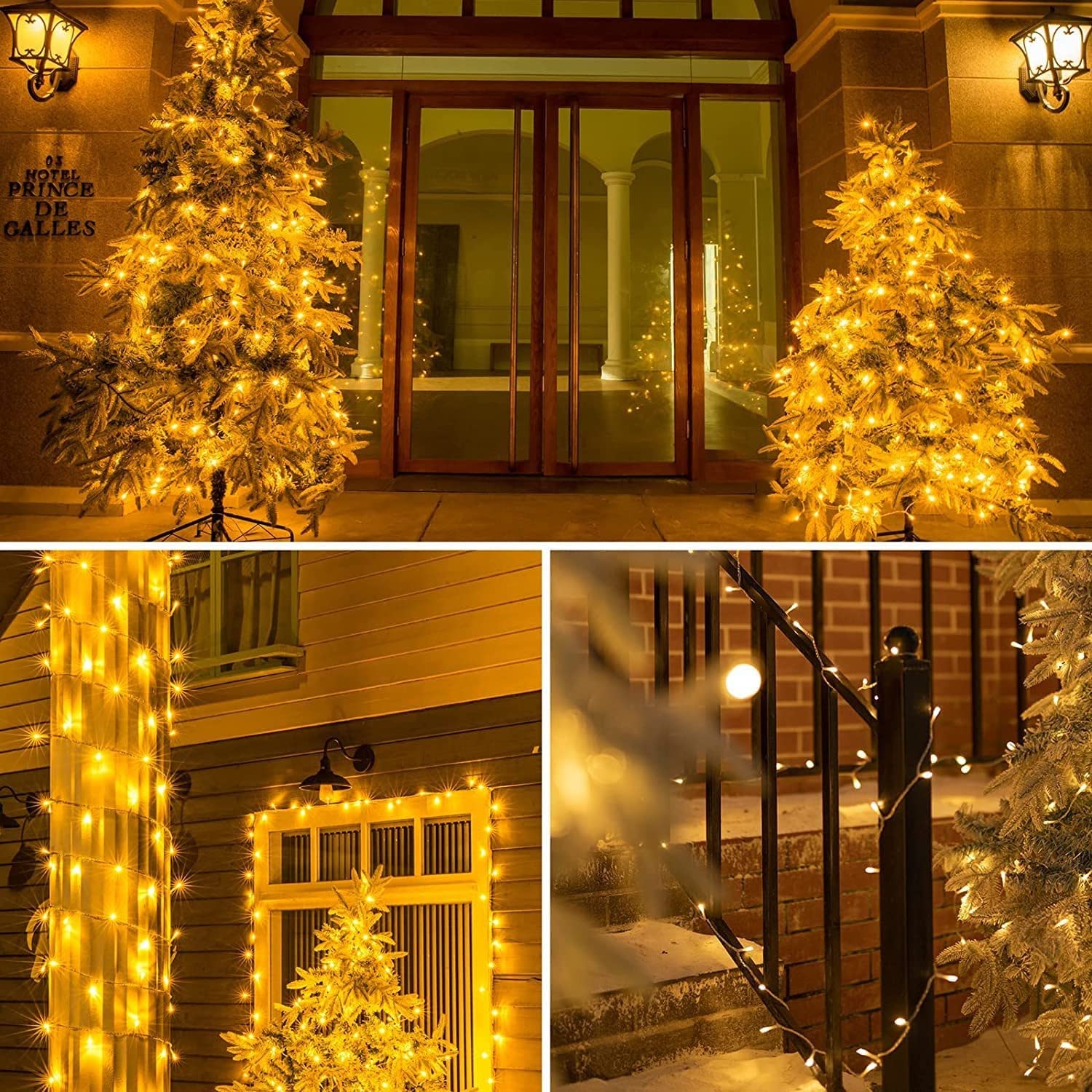 Koopower 35ft 100 LED String Lights with Timer, IP65 Waterproof, 8 Modes - Battery Operated Fairy Lights for Indoor Outdoor Decor (Warm White) - Perfect for Wedding, Party, Garden, Festival, Patio, Christmas & Home Decoration