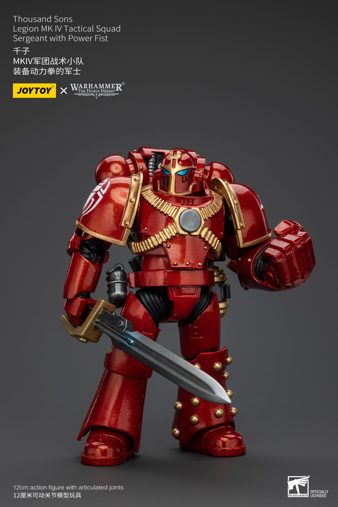 JOYTOY 1/18 Scale Warhammer The Horus Heresy Thousand Sons Legion MK IV Tactical Squad Action Figure - Collectible Model for Display, Gaming & Warhammer 40K Fans