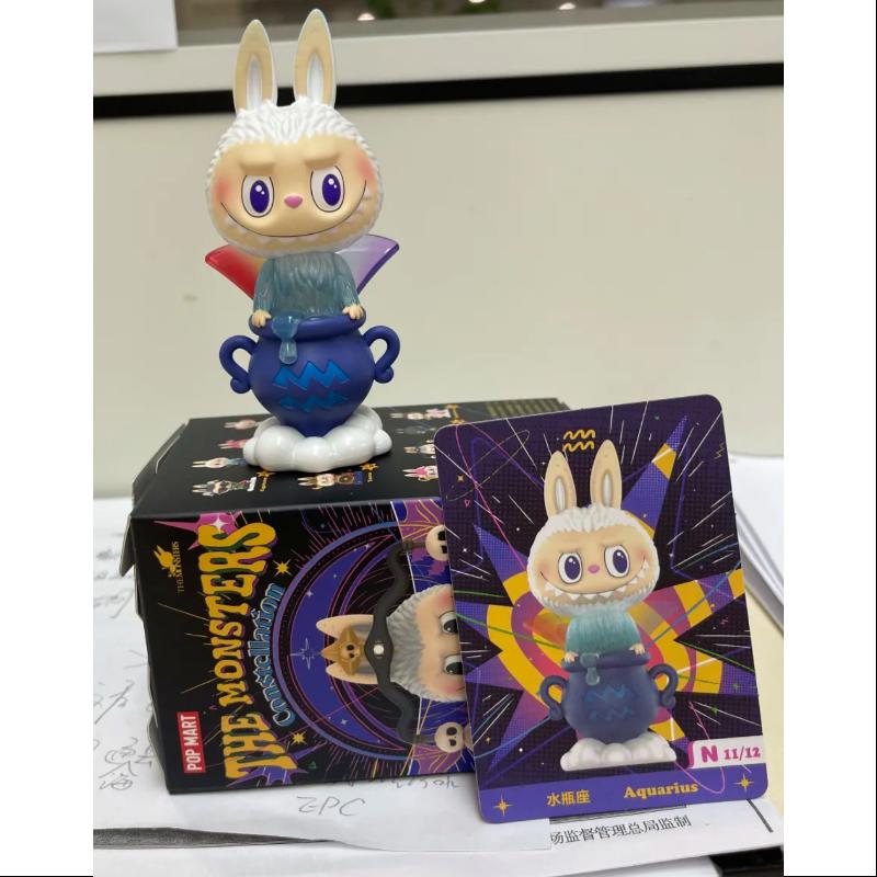 Labubu The Monsters Constellation Series Aquarius Collectible Figure - Cute Kawaii Vinyl Art Toy for Home Decor, Office Display & Anime Fans Collection