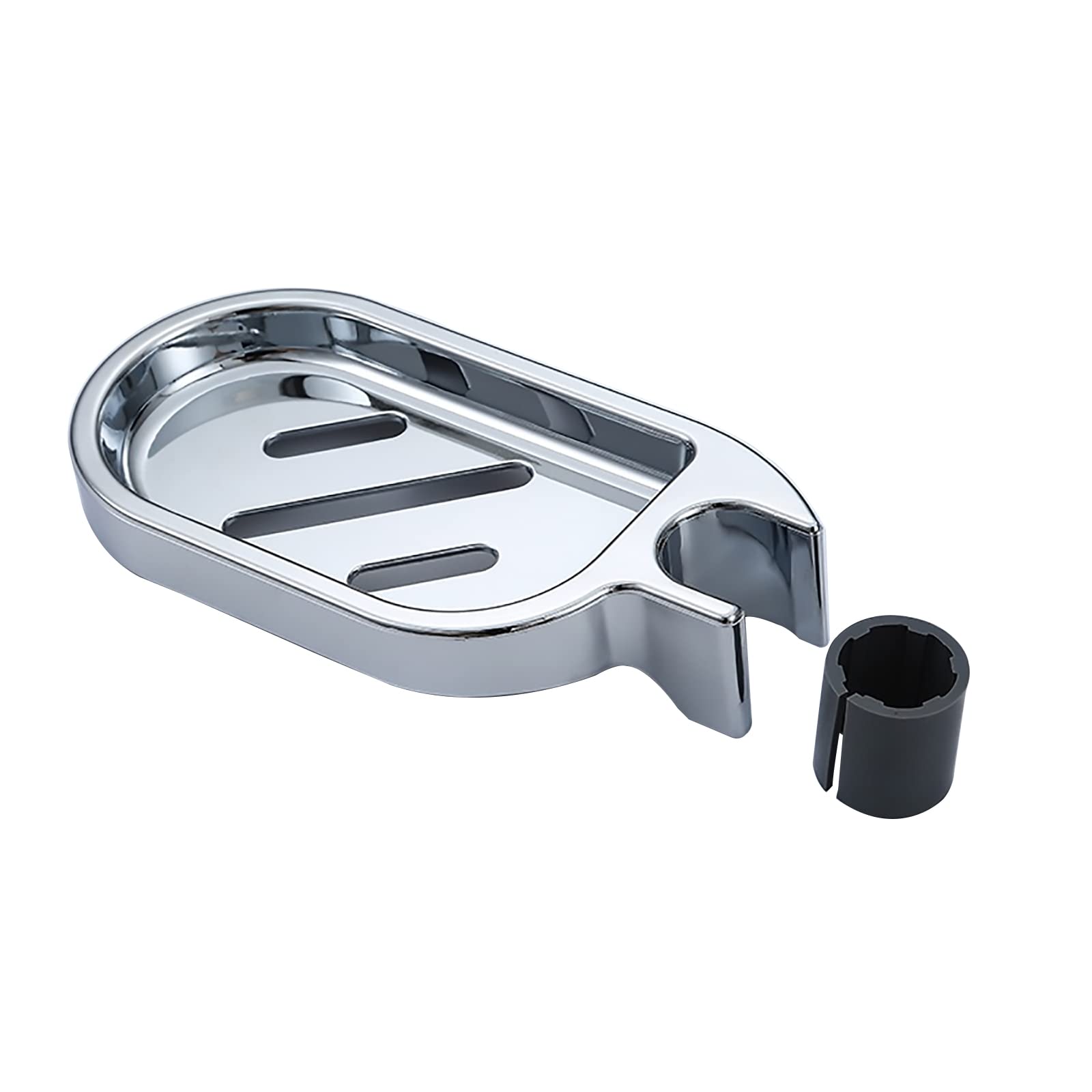 ABS Adjustable Shower Rail Clip-on Soap Holder - Rustproof Bathroom Soap Dish Organizer for Shower, Bathtub, and Kitchen Sink - Perfect for Bathroom Storage and Organization