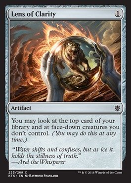 Magic The Gathering - Lens of Clarity (223/269) Foil Card - Khans of Tarkir MTG Expansion | Enhance Gameplay for Collectors & Strategy Players