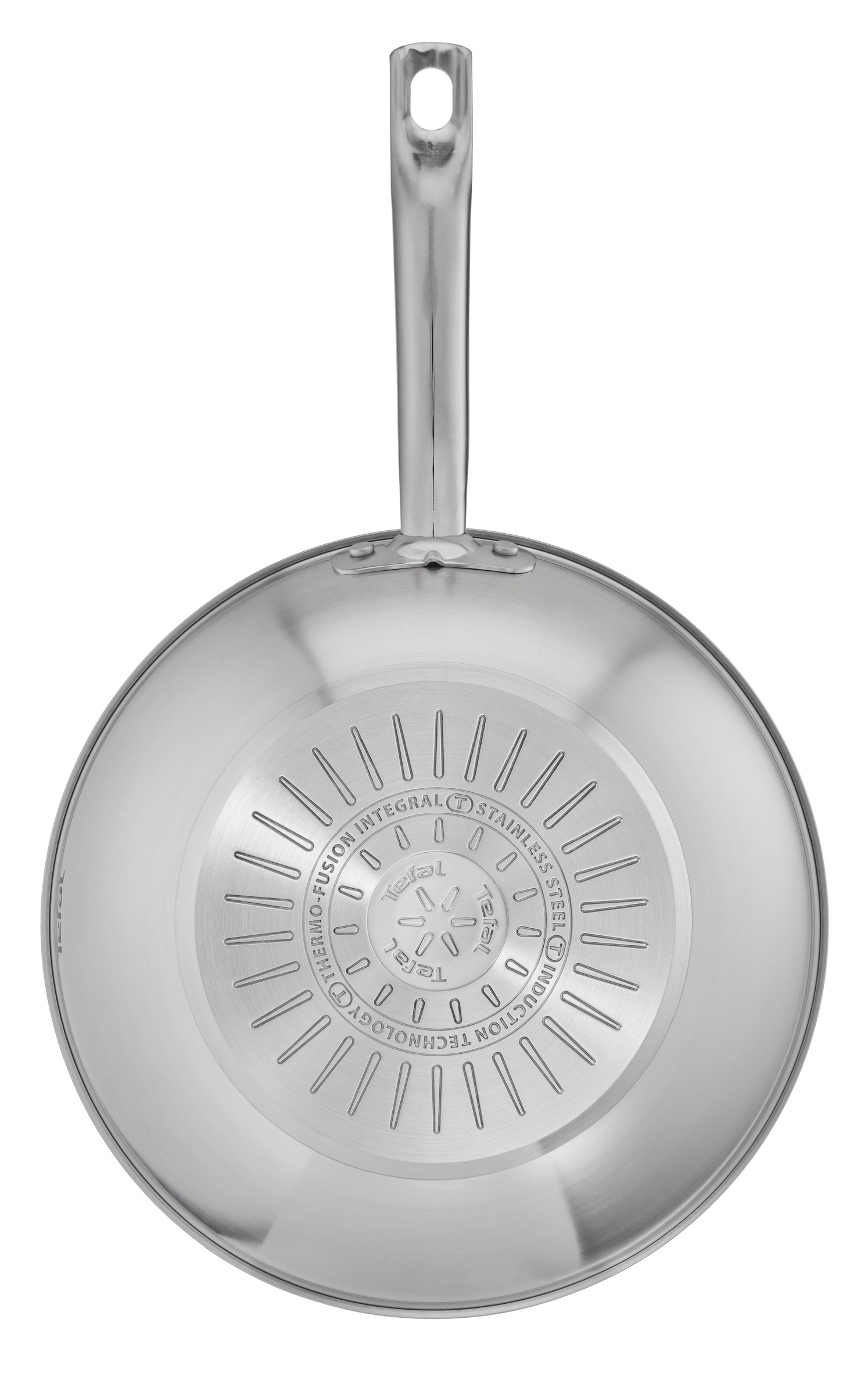 Tefal Virtuoso 28cm Stainless Steel Induction Wok Pan - Uncoated Professional Cookware for Stir-Frying, Sautéing & Asian Cuisine