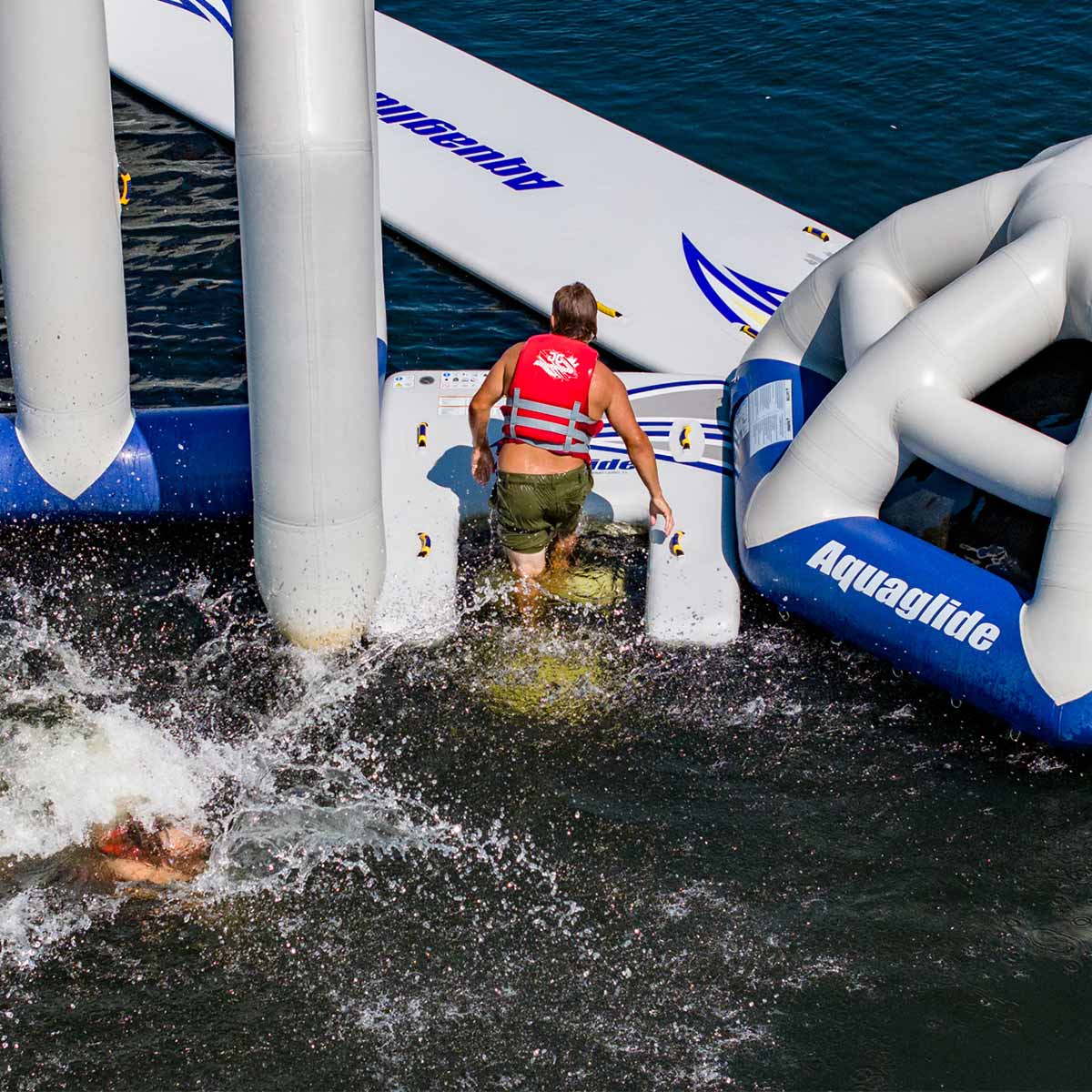 Aquaglide Swimstairs XL - Premium Floating Pool Steps for Easy Entry & Exit - Perfect for Inground Pools, Swim Spas & Water Therapy