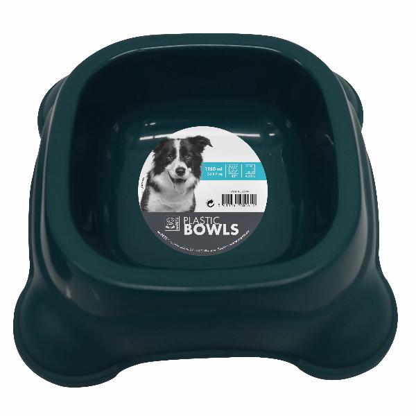 Durable Plastic Pet Bowl for Dogs & Cats - Non-Slip, Easy to Clean Pet Food and Water Dish - Perfect for Indoor, Outdoor, Travel, and Daily Feeding
