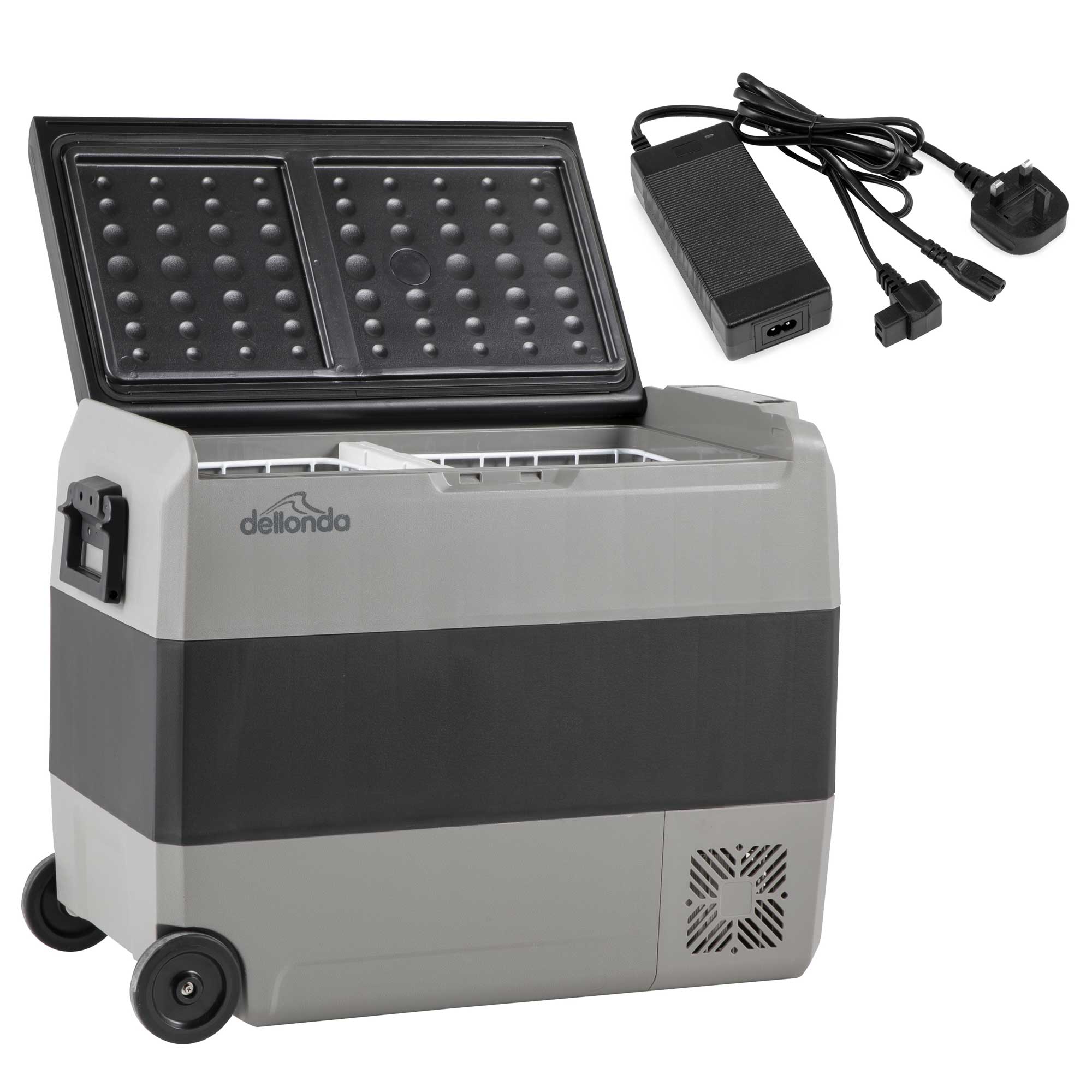 60L Portable Car Fridge Freezer - 12V/24V/230V Dual Zone Compressor Cooler for Road Trips, Camping & Outdoor Adventures - DL133 Model