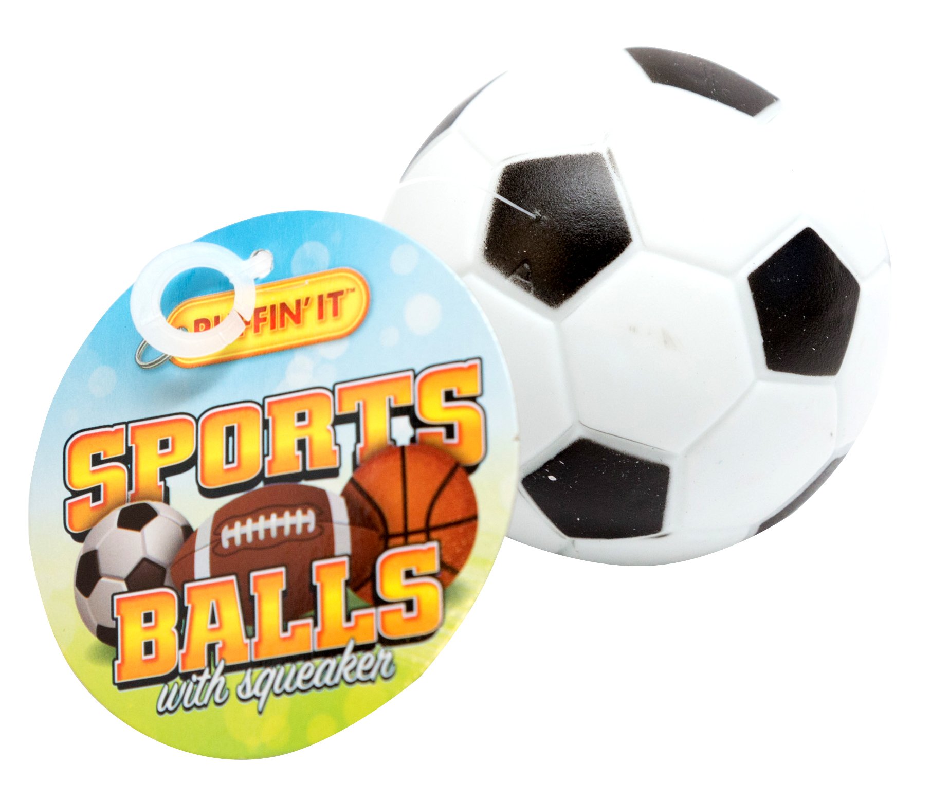 Ruffin It Air Foam Sports Ball - Durable Outdoor Play Ball for Dogs & Kids (Styles Vary) - Perfect for Backyard Games, Beach Fun & Training Exercises