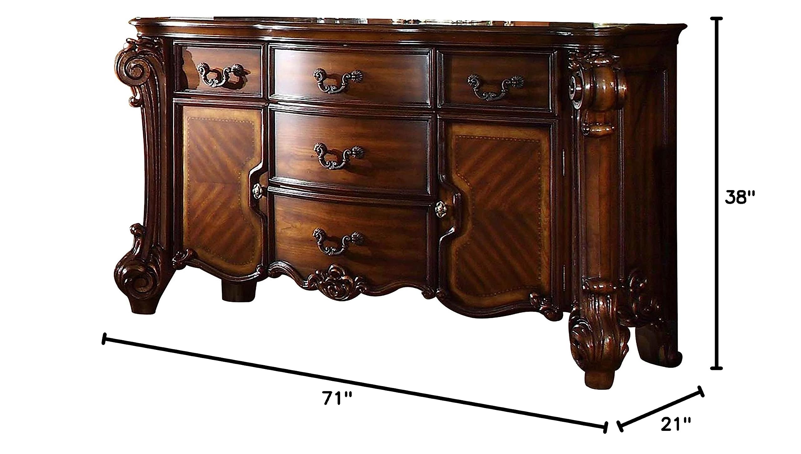 Acme Vendome 5-Drawer Cherry Wood Dresser - Perfect for Bedroom Storage & Organization