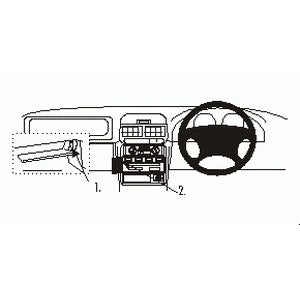 ClicOn No Holes Angled Dash Mount for Subaru Forester 1998-2002 - Secure Phone Holder for Hands-Free Navigation & Driving