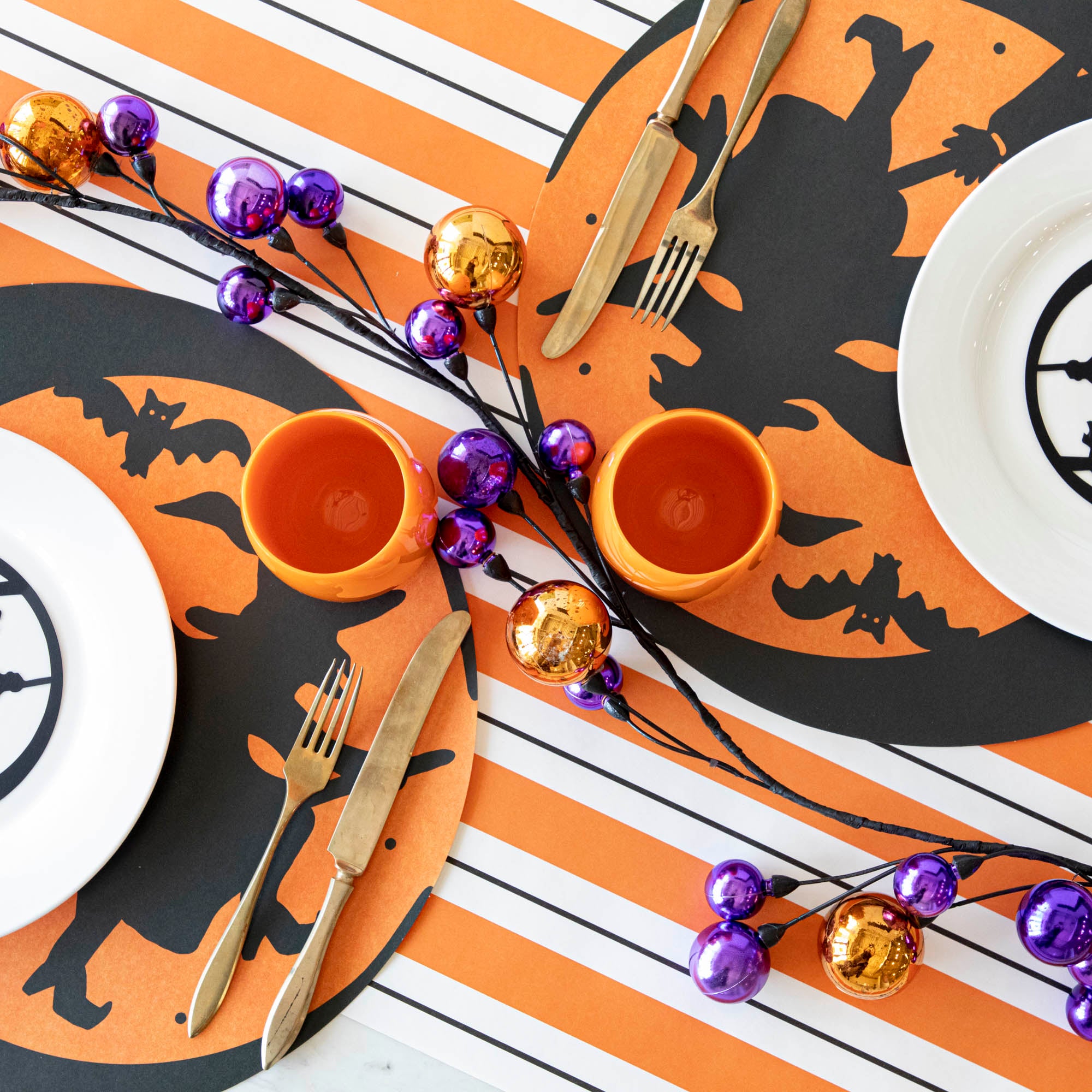 58ft Halloween Ball Garland Decorations - Orange & Black Party Supplies for Spooky Home, Porch, and Outdoor Halloween Decor