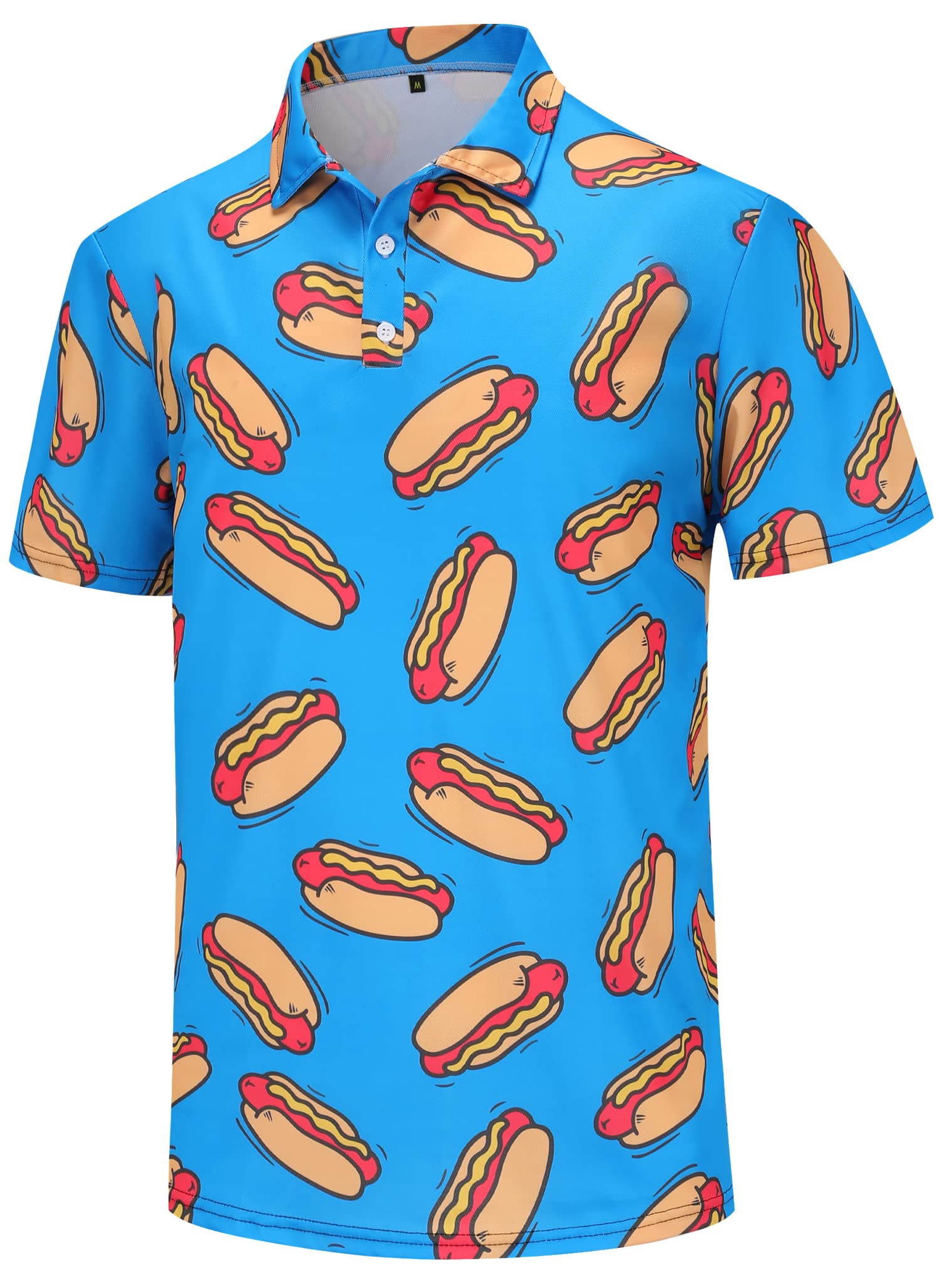 Men's Dry Fit Golf Shirts - Moisture Wicking Short Sleeve Polo Shirts for Golf & Casual Wear | Funny Golf Apparel for Men