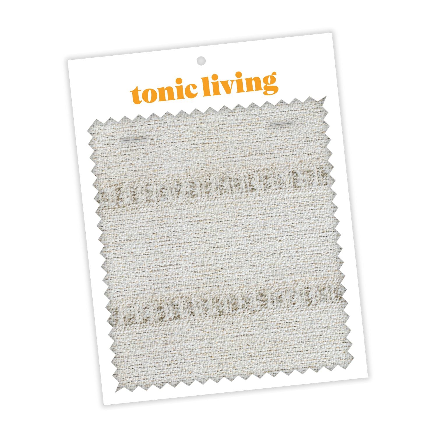 Durado Stripe Natural Fabric Swatch - Premium Textile Samples for Upholstery, Curtains & DIY Home Decor Projects