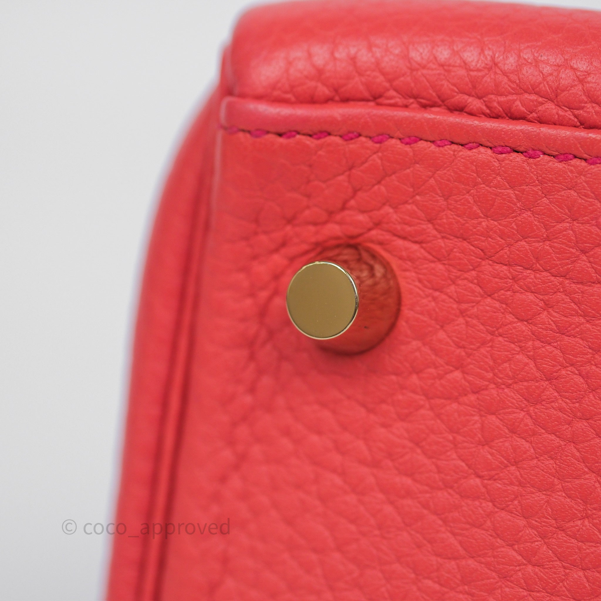 Authentic Hermès Kelly 28 Handbag in Rose Jaipur Togo Leather with Gold Hardware - Luxury Shoulder Bag for Women | Perfect for Work, Travel & Special Occasions