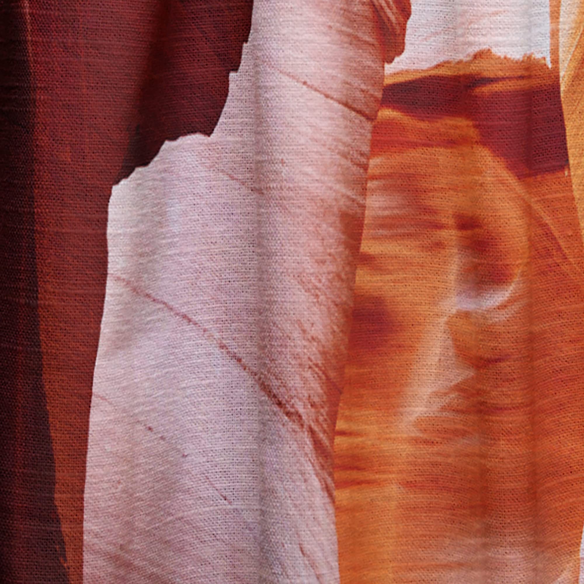 DesignQ Thermal Insulated Curtains 'Sun Rays in Antelope Canyon' - 52x95 Inch Single Panel Blackout Drapes for Bedroom & Living Room - Energy Saving Window Treatment for Home Decor