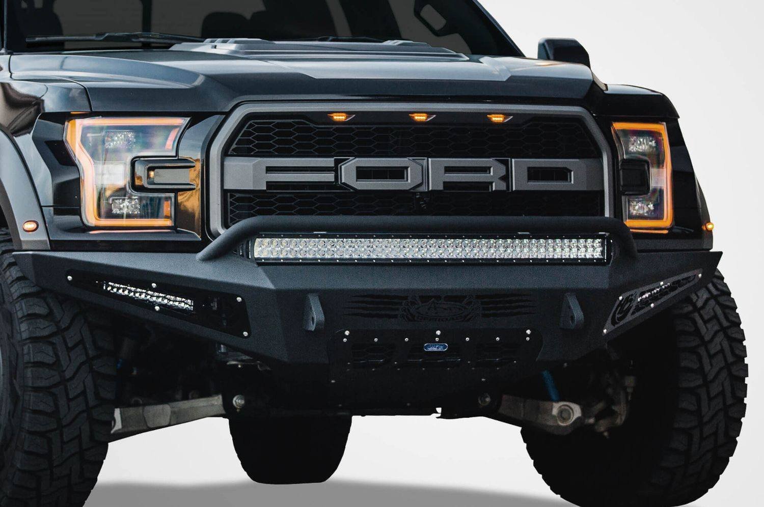 2017-2020 Ford F150 Raptor Honeybadger Front Bumper with EcoBoost Venting & 40