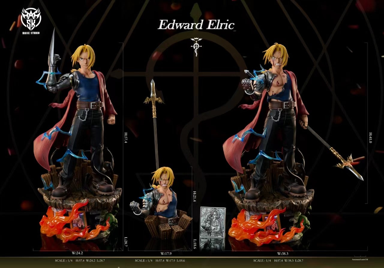 Mask Studio Fullmetal Alchemist Edward Elric Cosplay Mask - Anime Convention Costume Accessory for Halloween & Comic Con