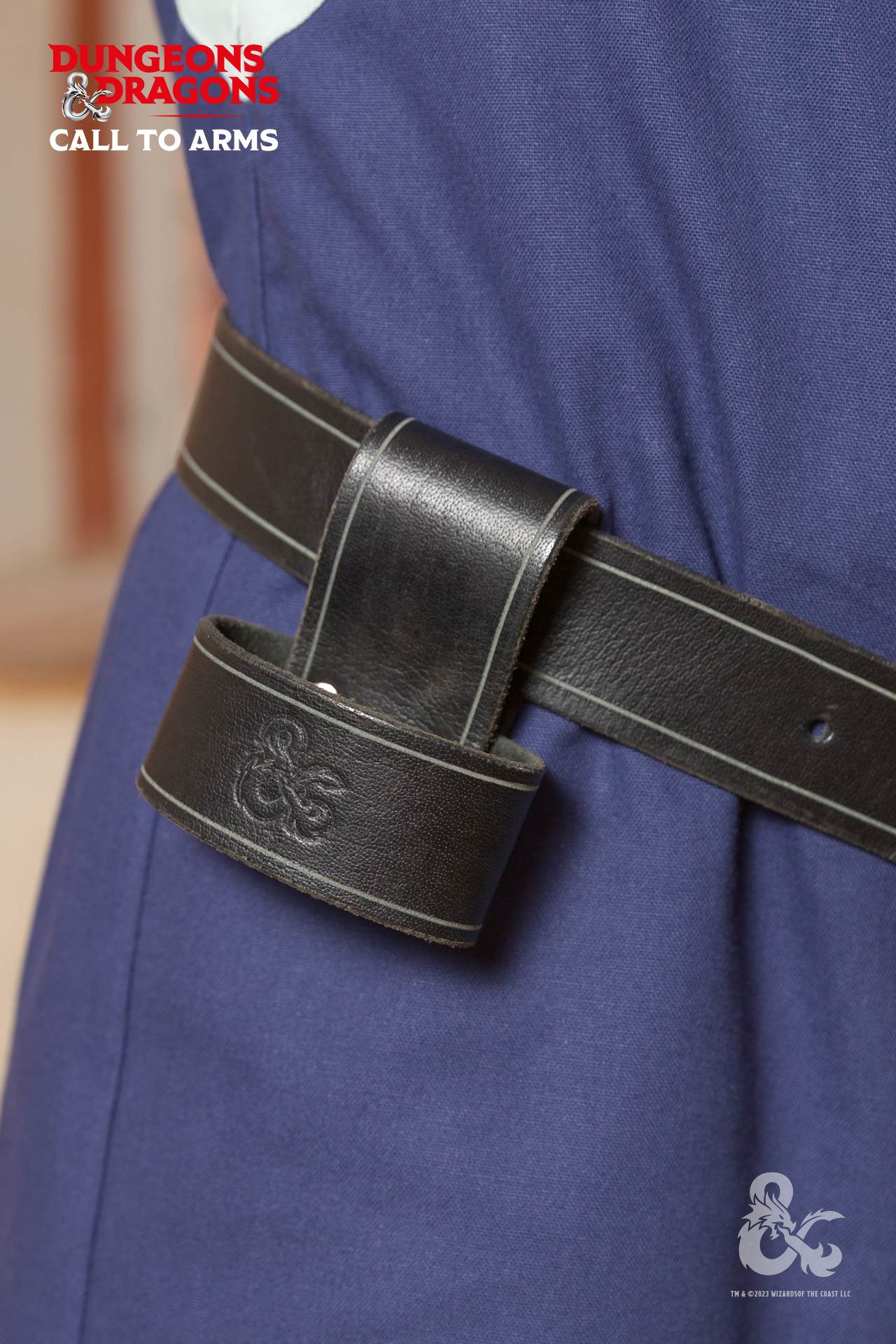 Dungeons & Dragons Weapon Holder - Black Leather Scabbard for Swords & Daggers | Perfect for Cosplay, LARP & Tabletop RPG Accessories