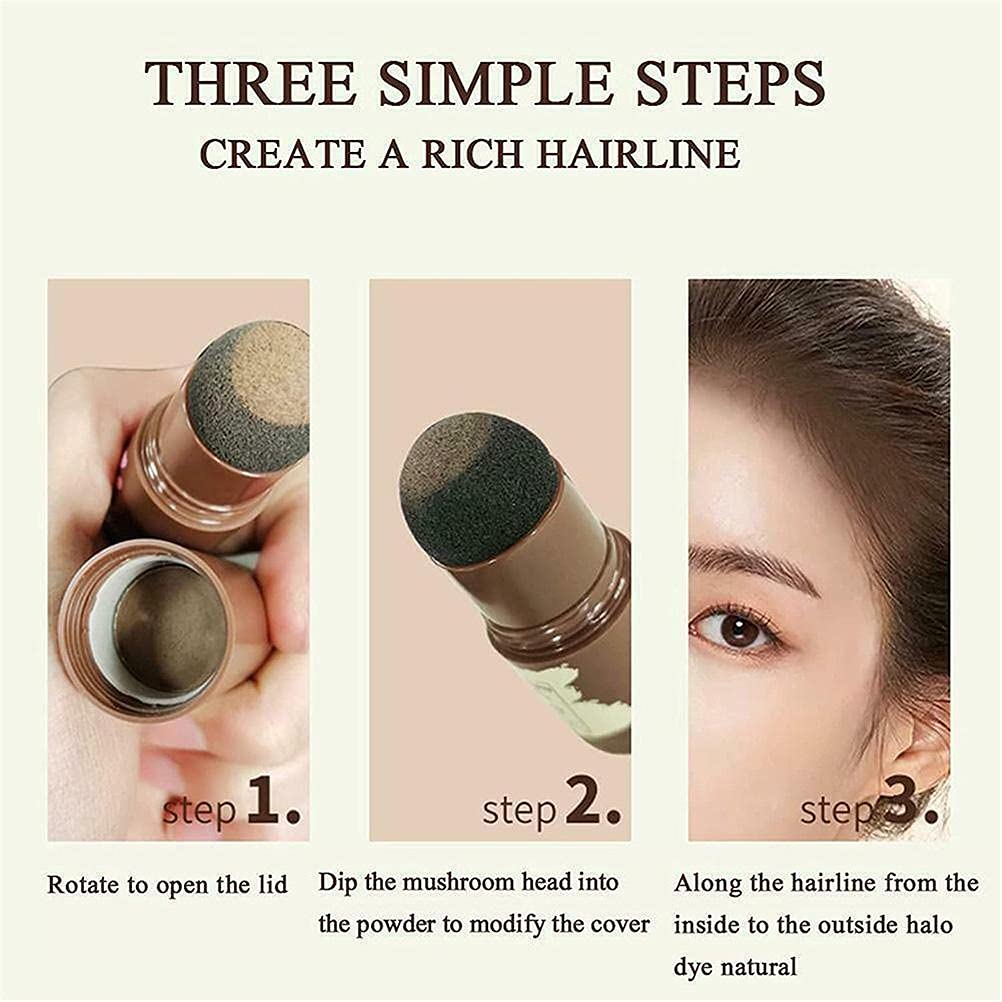 MSLing Hairline Shading Powder - Instant Gray Coverage & Hair Root Concealer for Thinning Hair | Natural Hair Styling Powder for Bald Spots & Receding Hairline | Perfect for Daily Use, Weddings & Special Events