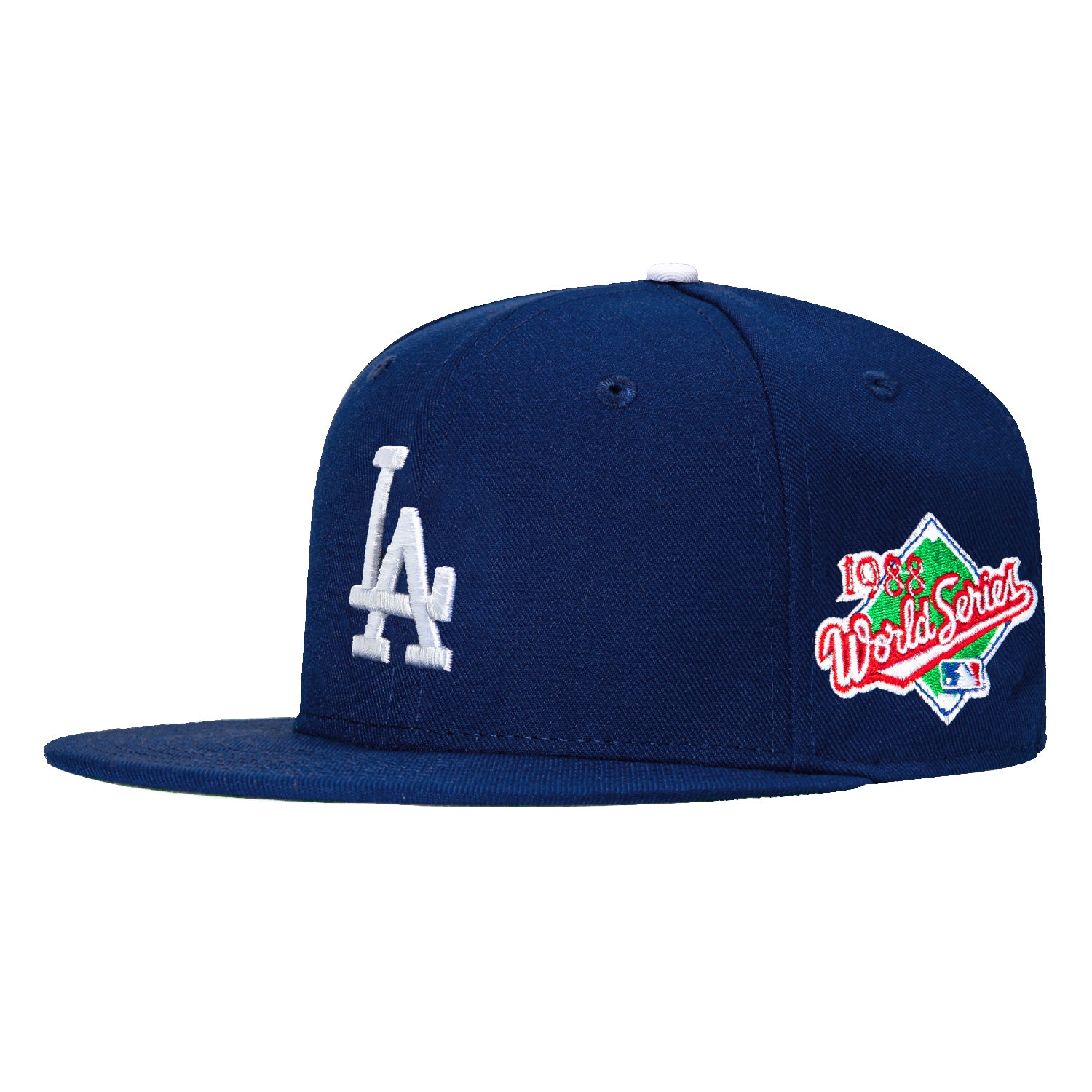 New Era 59Fifty Los Angeles Dodgers 1988 World Series Patch Snapback Game Hat - Royal Blue - Official MLB Baseball Cap for Men & Women - Perfect for Games, Collecting & Streetwear Fashion