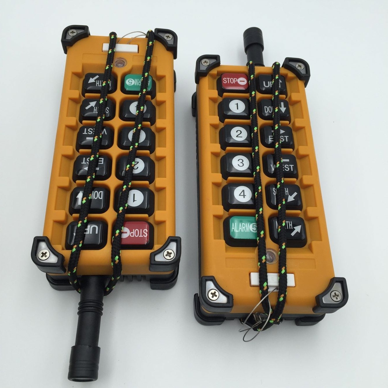 Industrial Wireless Remote Control for Hoist Crane - F23-A++ Push Button Switch with 2 Transmitters & 1 Receiver (220V/380V AC Optional) - Perfect for Construction Sites, Warehouses, and Heavy Lifting Operations