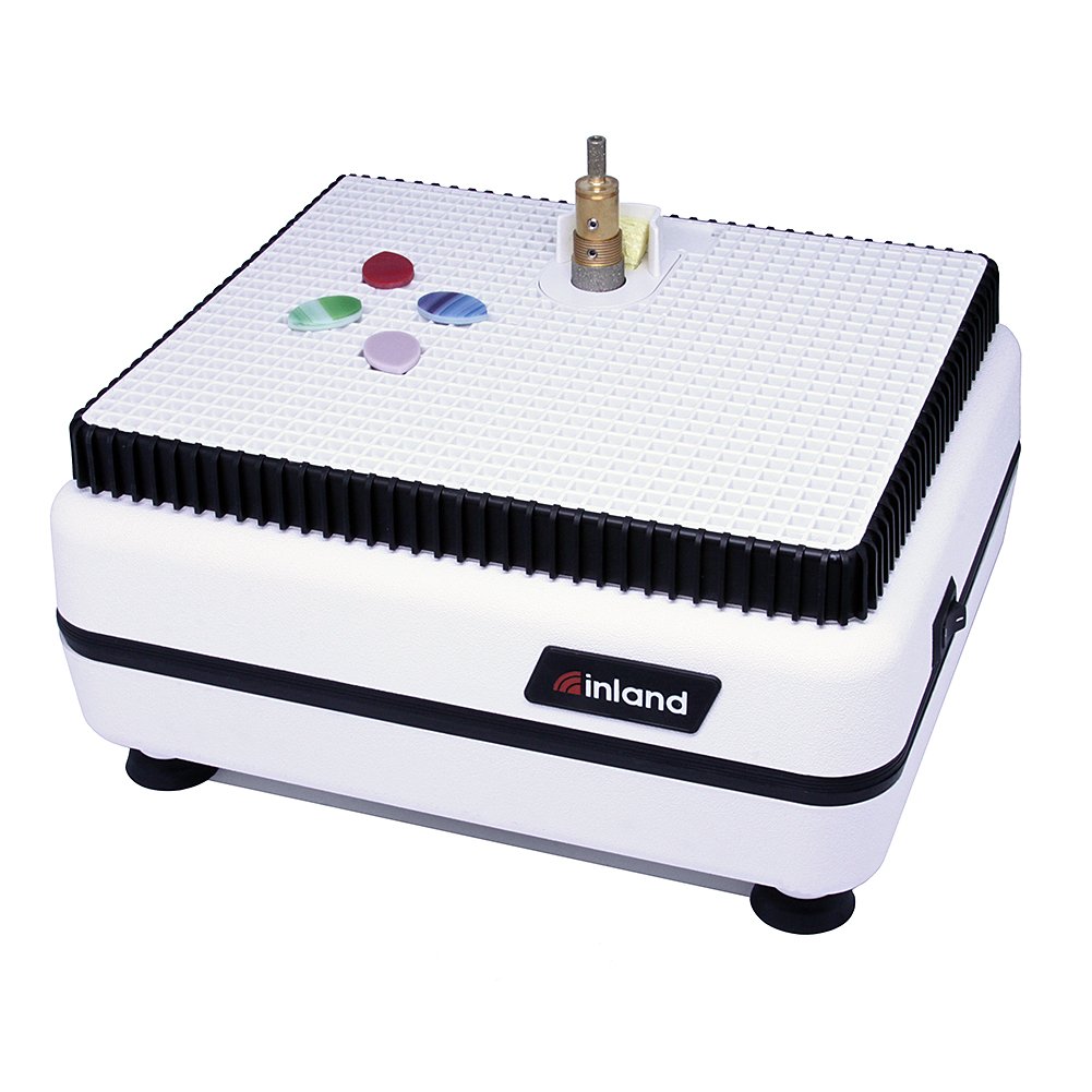 Inland Craft WizCG Professional Glass Grinder - Diamond Grinding Bits for Stained Glass, Mosaics & Art Projects | Precision Edging, Shaping & Drilling Tool for Artists & DIY Enthusiasts | Perfect for Home Studios & Workshops