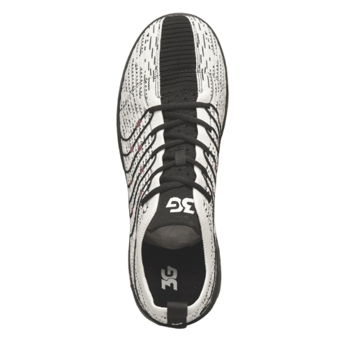3G Ascent II White/Black Men's Right Hand Bowling Shoes - Lightweight & Comfortable for Competitive Play & League Bowling