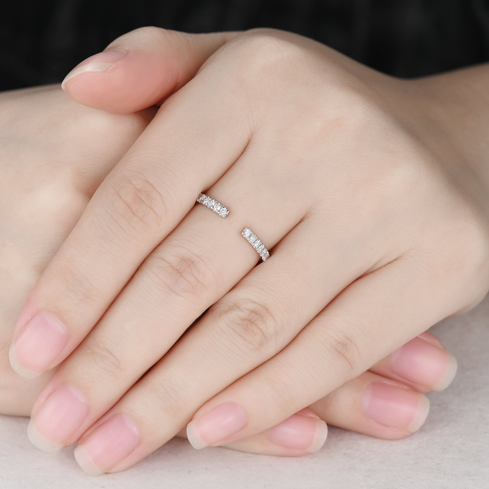 1.5mm Full Eternity Moissanite & Diamond Wedding Ring Set - Matching Couple Bands for Bride & Groom - Perfect for Anniversaries, Engagements and Family Celebrations