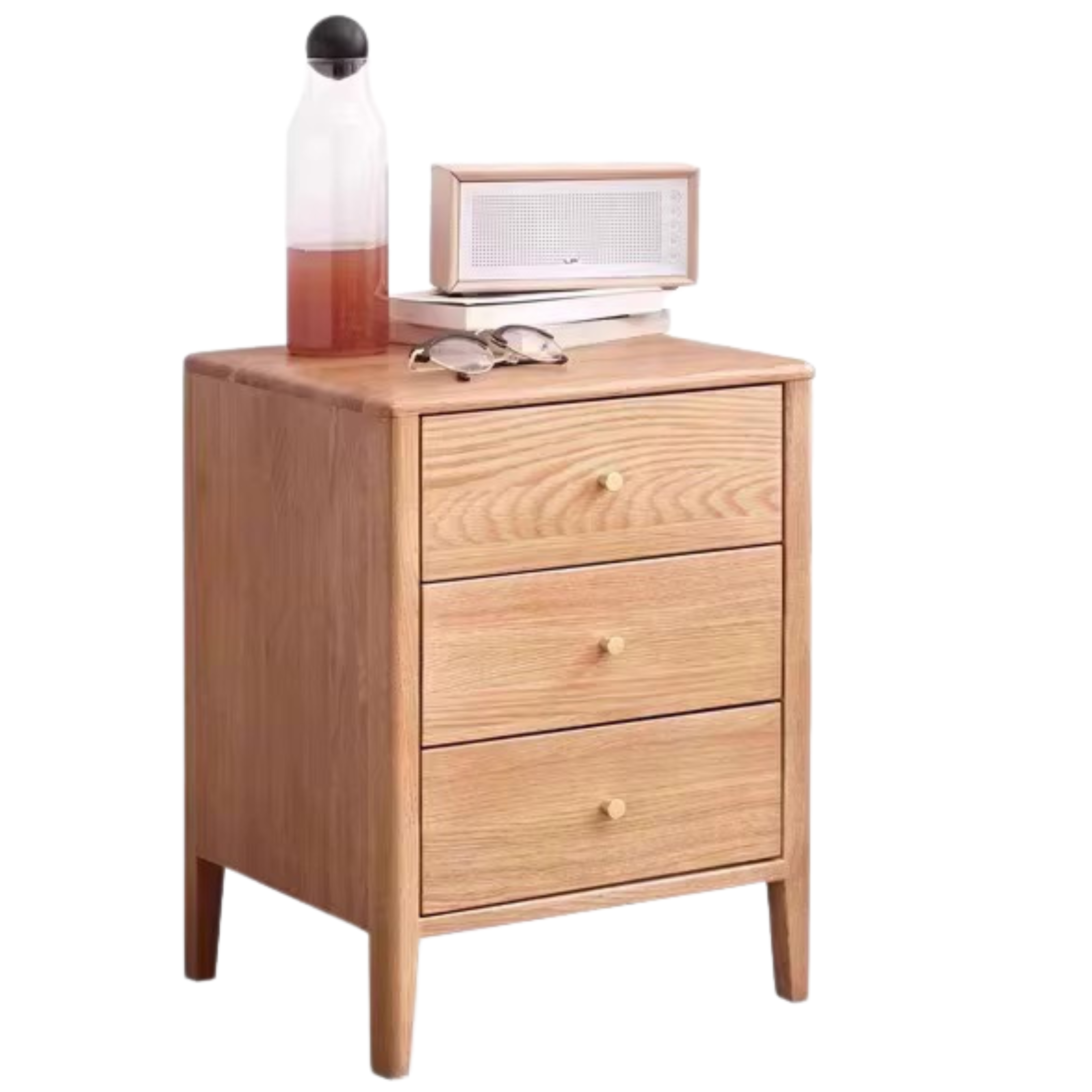 15x13.4x19.5 inch / 38x34x49.5сm / Natural Wood Color / Oak Nightstand