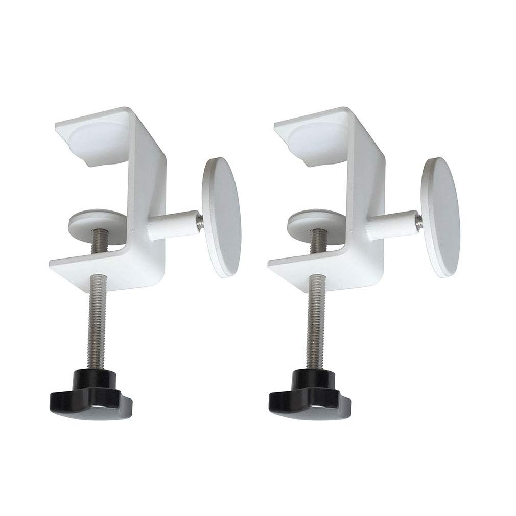 2 Pcs Adjustable Desk Wall Spacers - White Table Wall Protectors & Furniture Bumpers for Office, Home & Dorm - Prevent Scratches & Damage to Walls & Desks