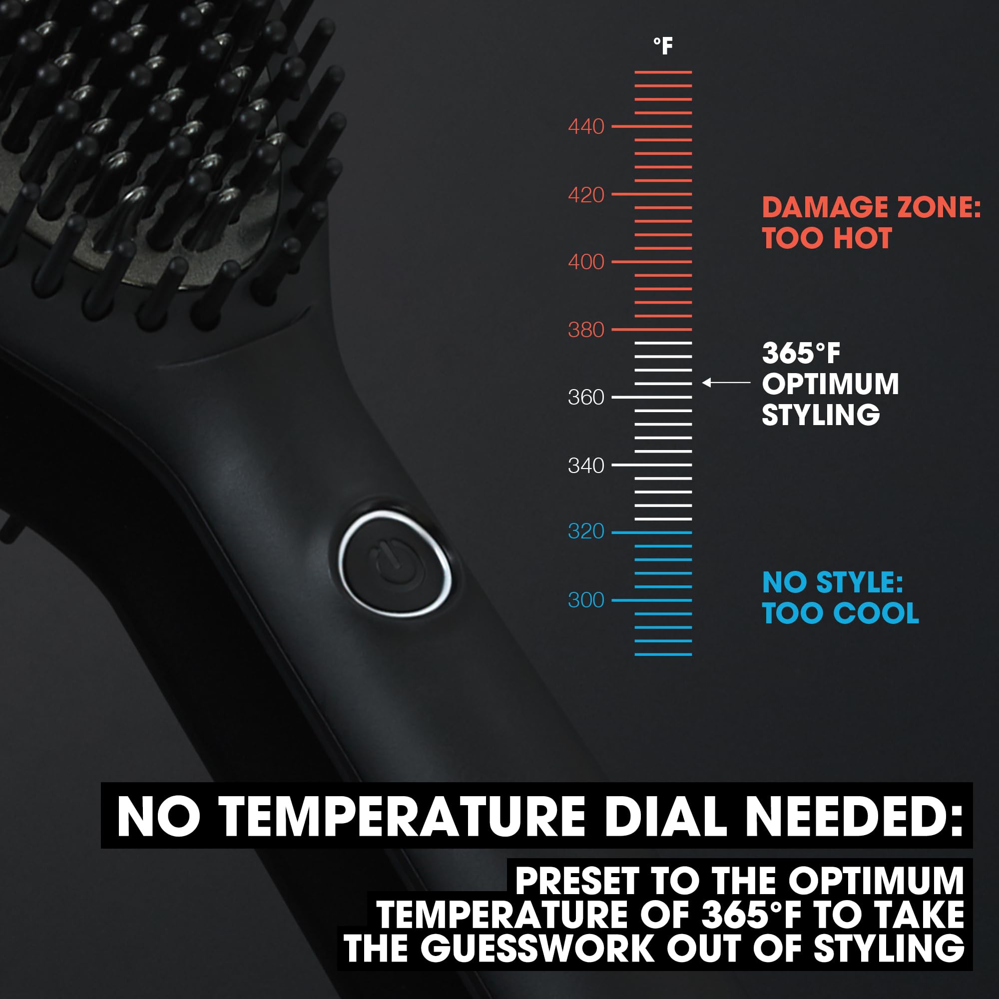 ghd Glide Hot Air Brush - Professional Smoothing Blow Dryer Brush & Ceramic Hair Straightener for Frizz-Free Styling | Perfect for Salon-Quality Blowouts at Home, Travel & Everyday Hair Care