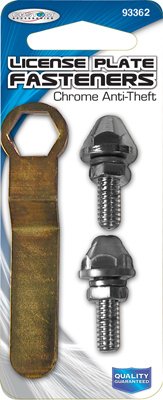 AntiTheft Plate Fastener - Durable Security Screws for License Plates, Ideal for Vehicle Theft Prevention and Outdoor Use